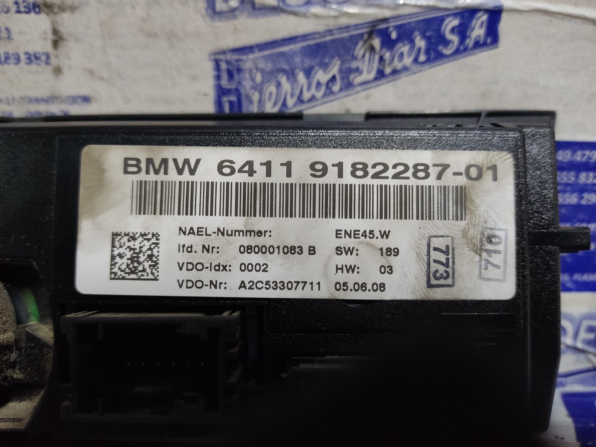 BMW 3 Series E90/E91/E92/E93 (2004-2013) Pегулятор климы ESTANTERÍA85 24891483