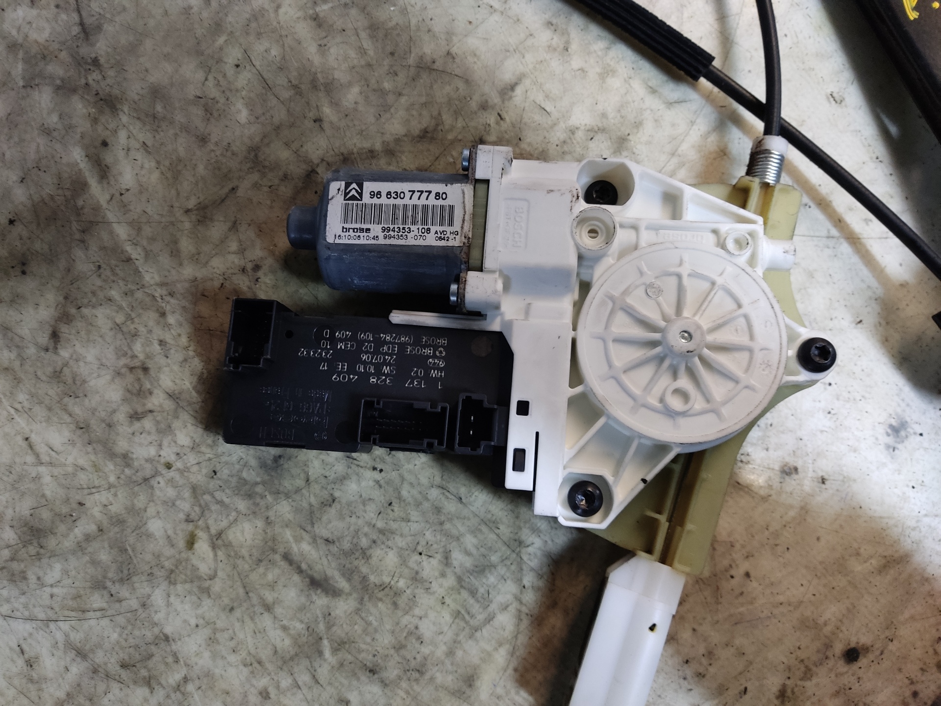 CITROËN C6 1 generation (2004-2012) Front Right Door Window Regulator 9650386080 24897644