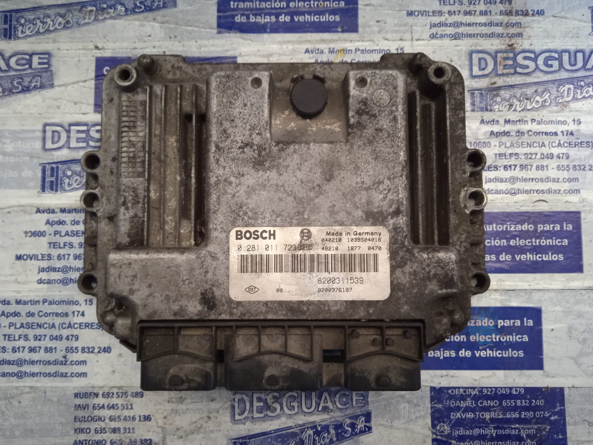 RENAULT Laguna 2 generation (2001-2007) Engine Control Unit ECU 0281011723 24889651