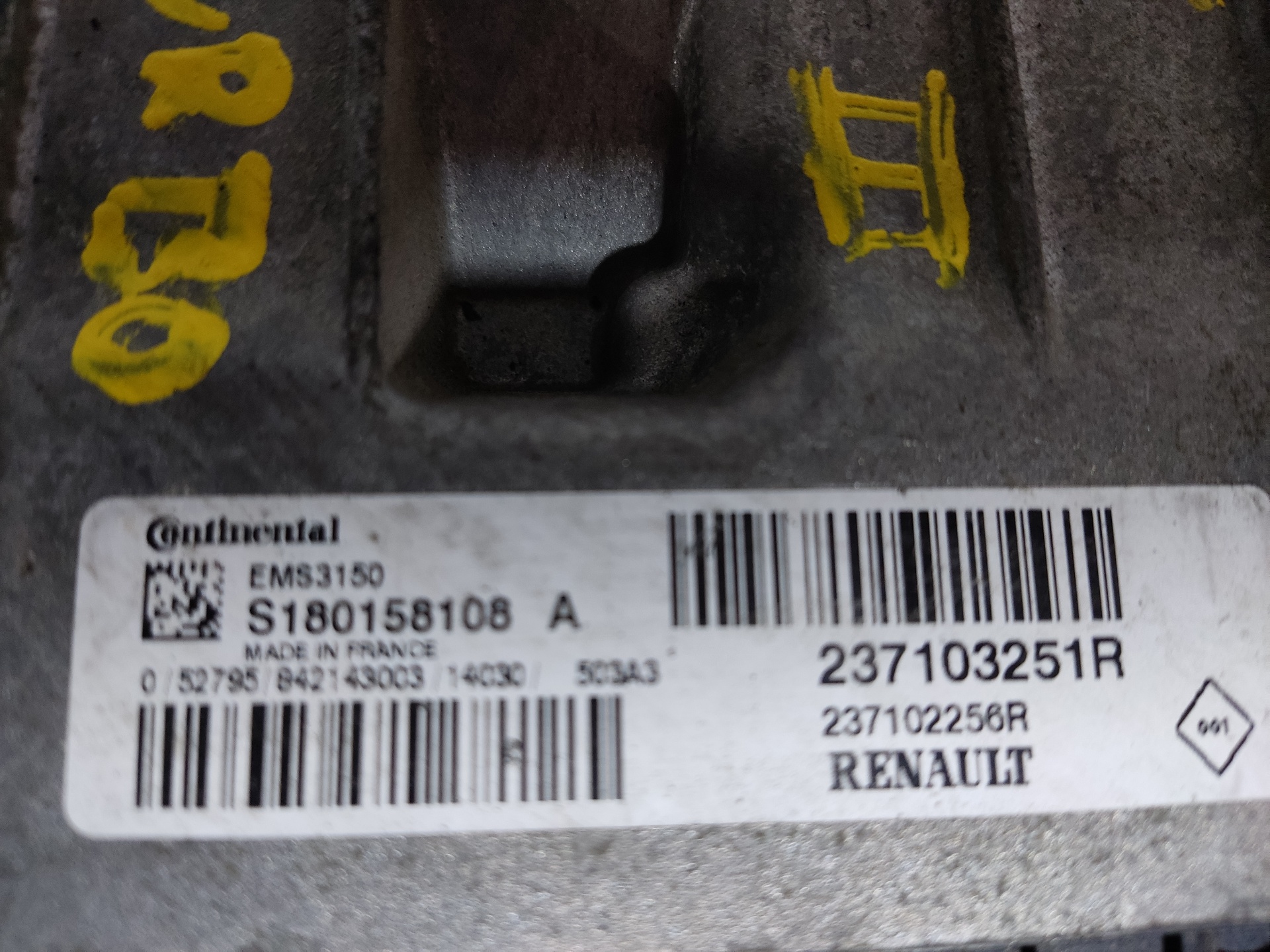 RENAULT Megane 3 generation (2008-2020) Unitate de control motor 237103251R 24893200