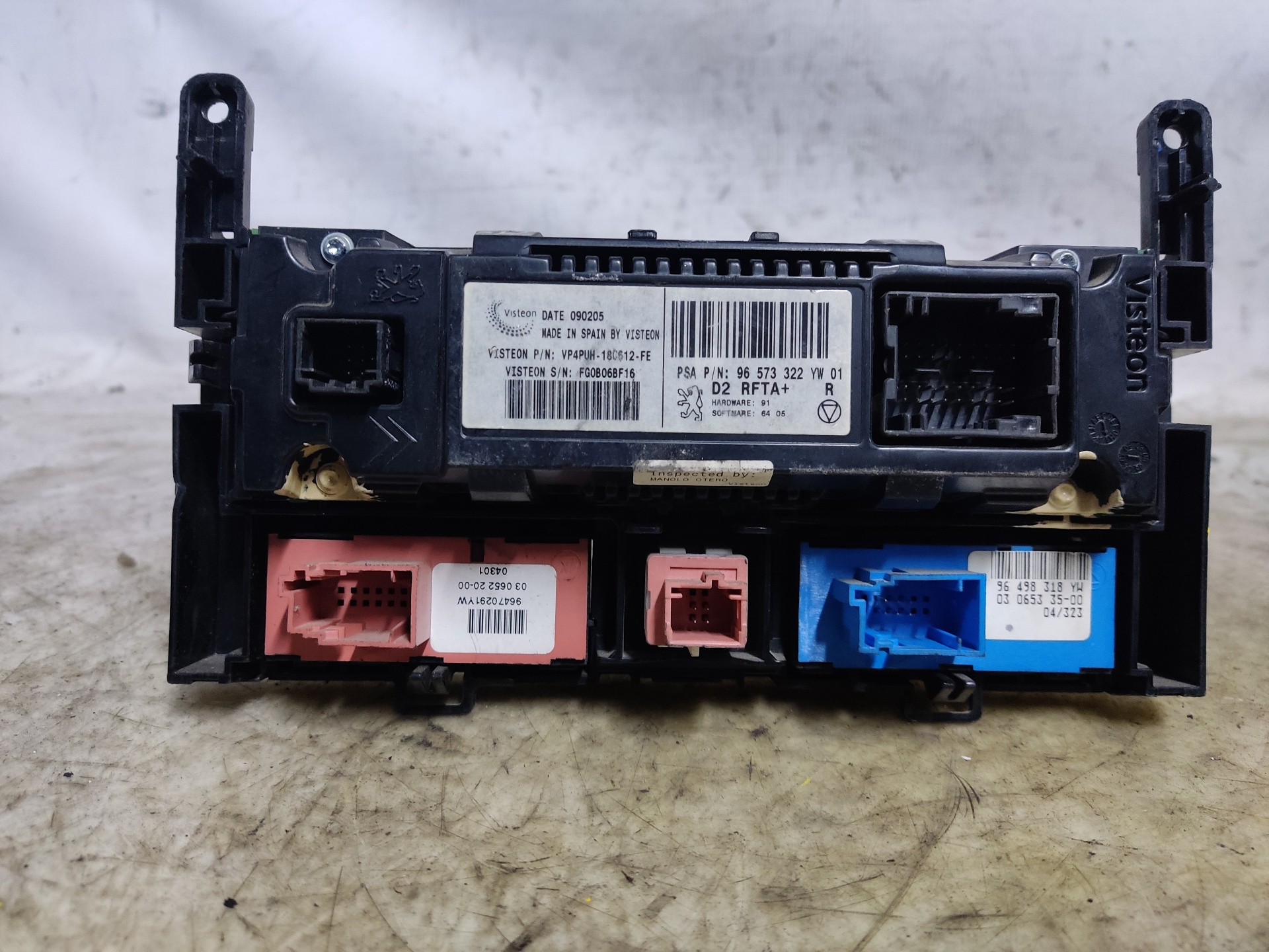 PEUGEOT 407 1 generation (2004-2010) Climate  Control Unit 96573322 24896401