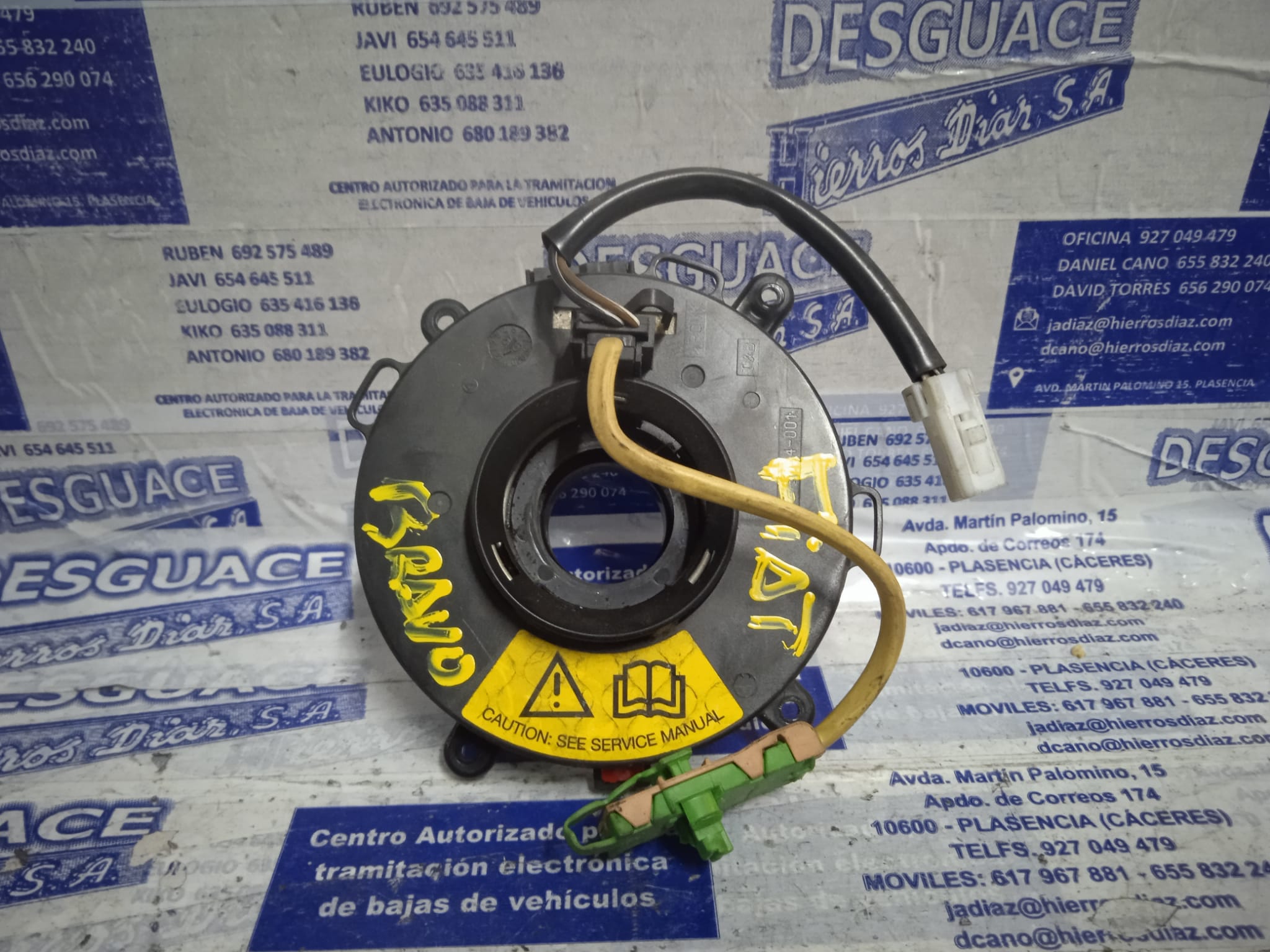 FIAT Bravo 1 generation (1995-2001) Steering Wheel Slip Ring Squib ESTANTERÍA49 24885151