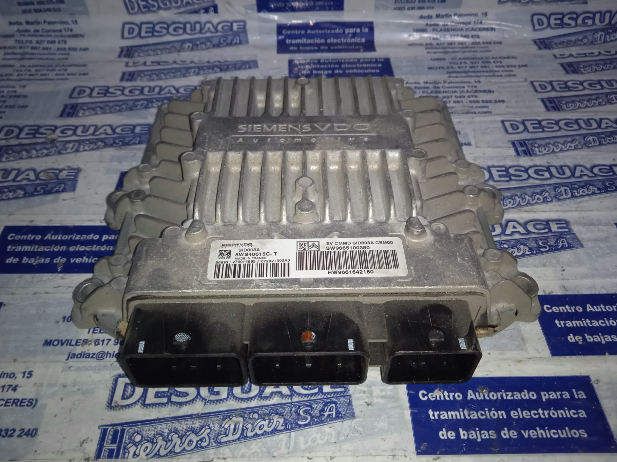 CITROËN C4 Picasso 1 generation (2006-2013) Engine Control Unit ECU SW9665100380 24885735