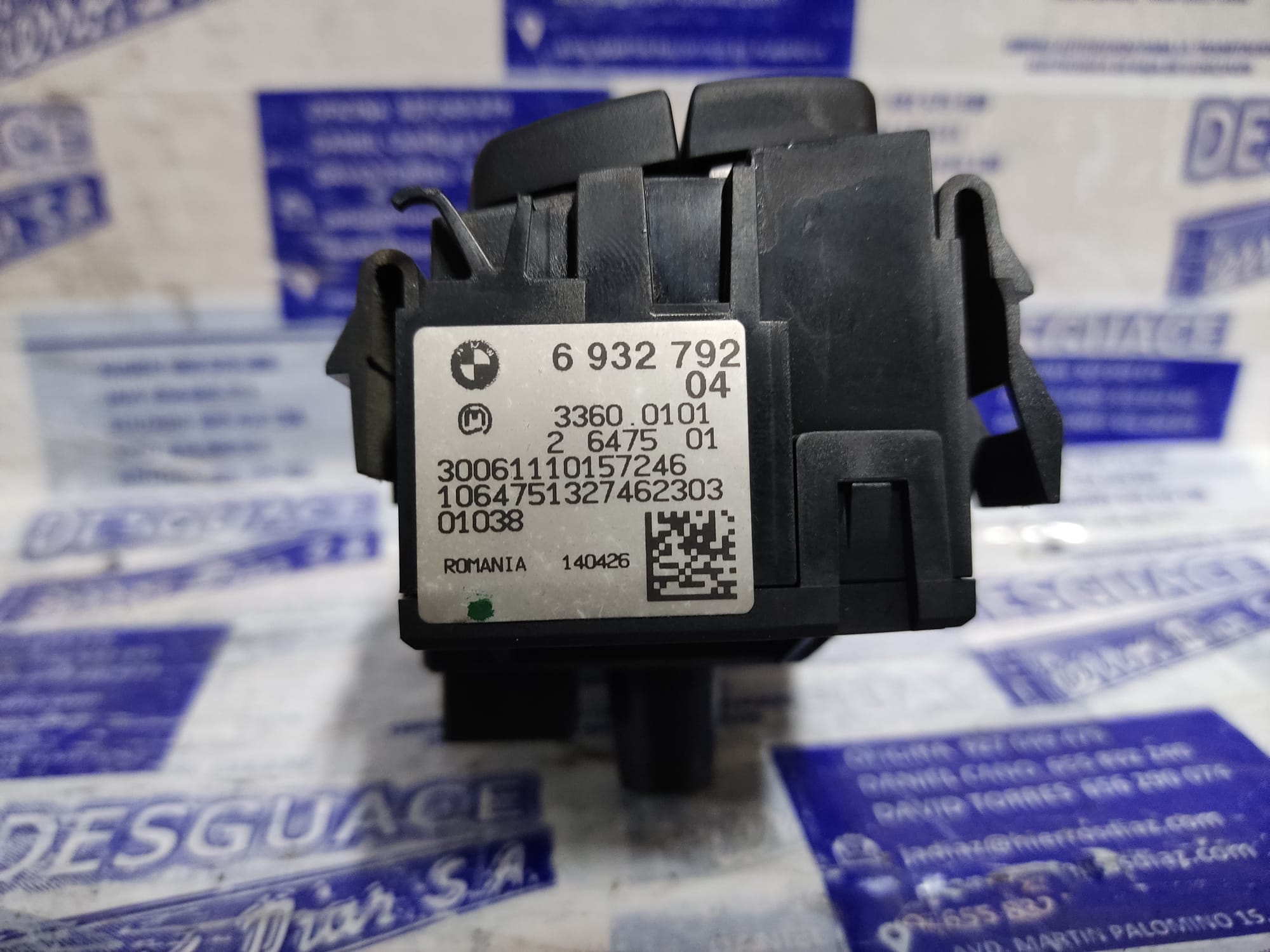 BMW 1 Series E81/E82/E87/E88 (2004-2013) Headlight Switch Control Unit ESTANTERÍA85 24891732