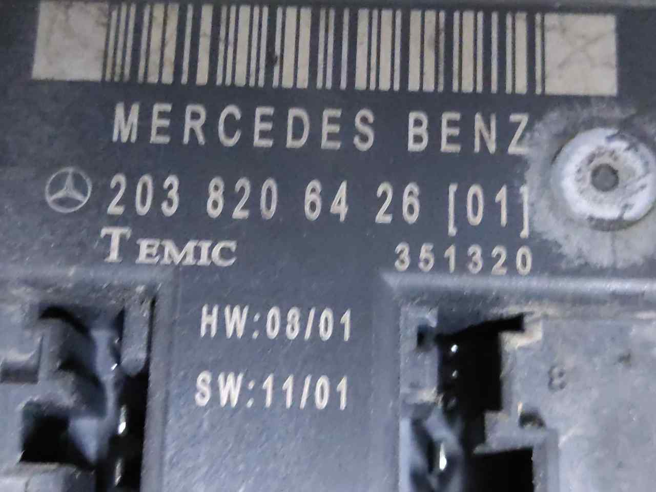 MERCEDES-BENZ C-Class W203/S203/CL203 (2000-2008) Comfort Control Unit 2038206426 24902149