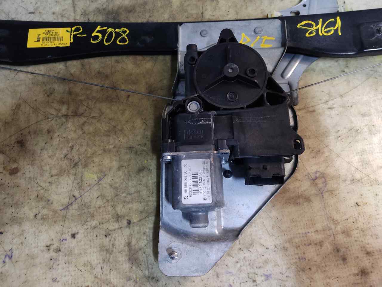 PEUGEOT 508 1 generation (2010-2020) Front Left Door Window Regulator 9686618180 24903146