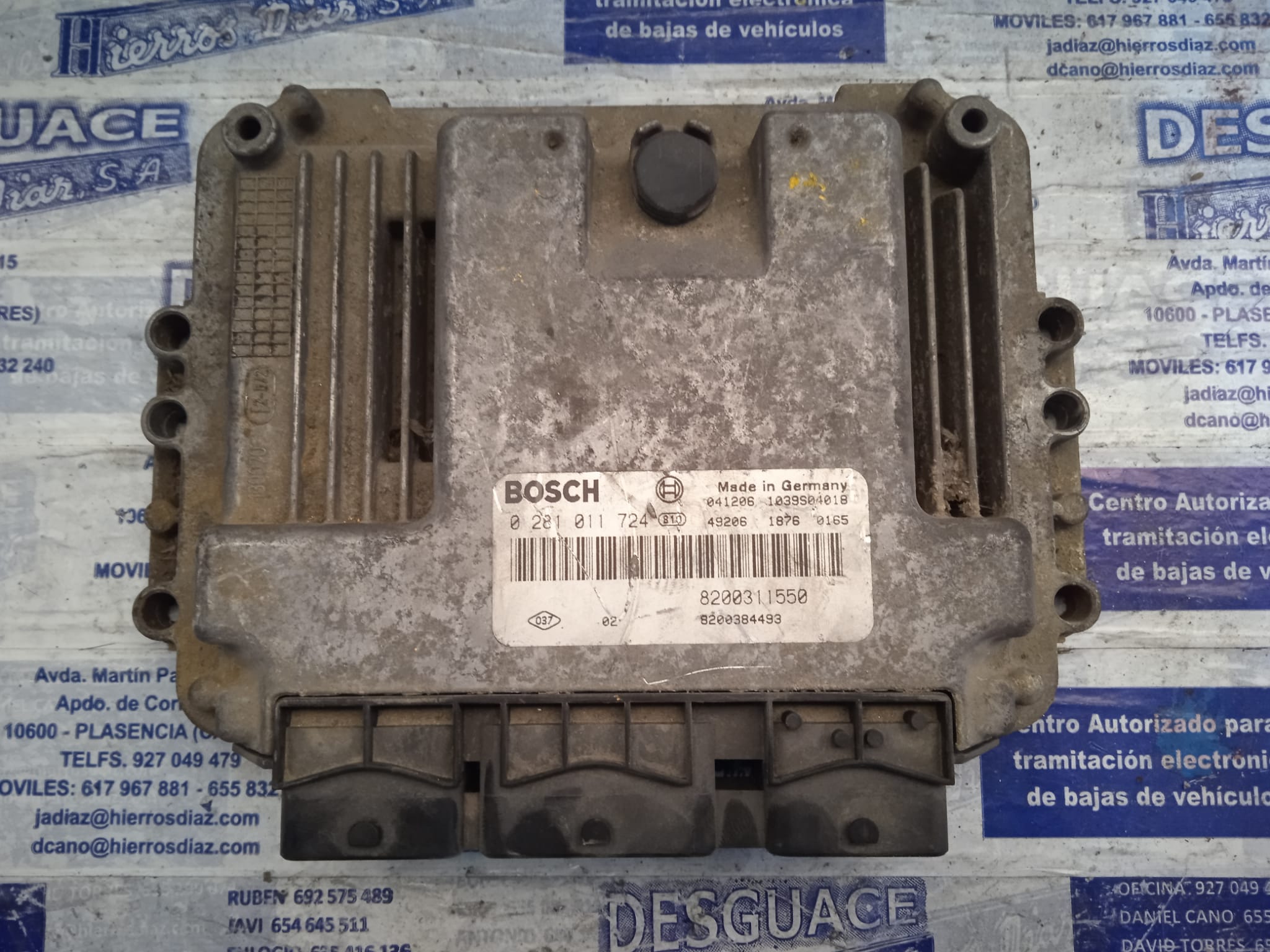 RENAULT Espace 4 generation (2002-2014) Unitate de control motor 0281011724 24889587