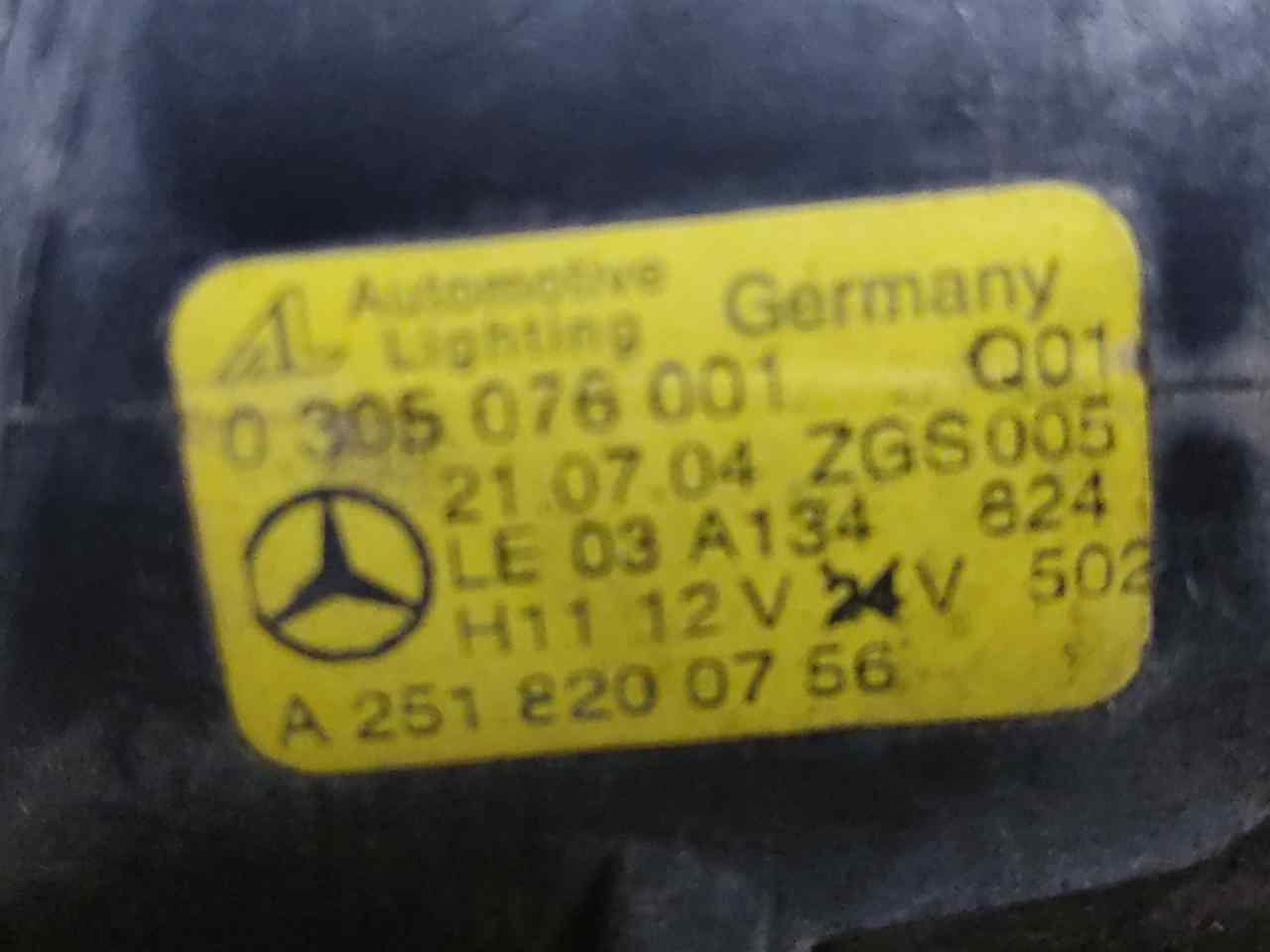 MERCEDES-BENZ A-Class W169 (2004-2012) Левая противотуманка переднего бампера A2518200756 24900517