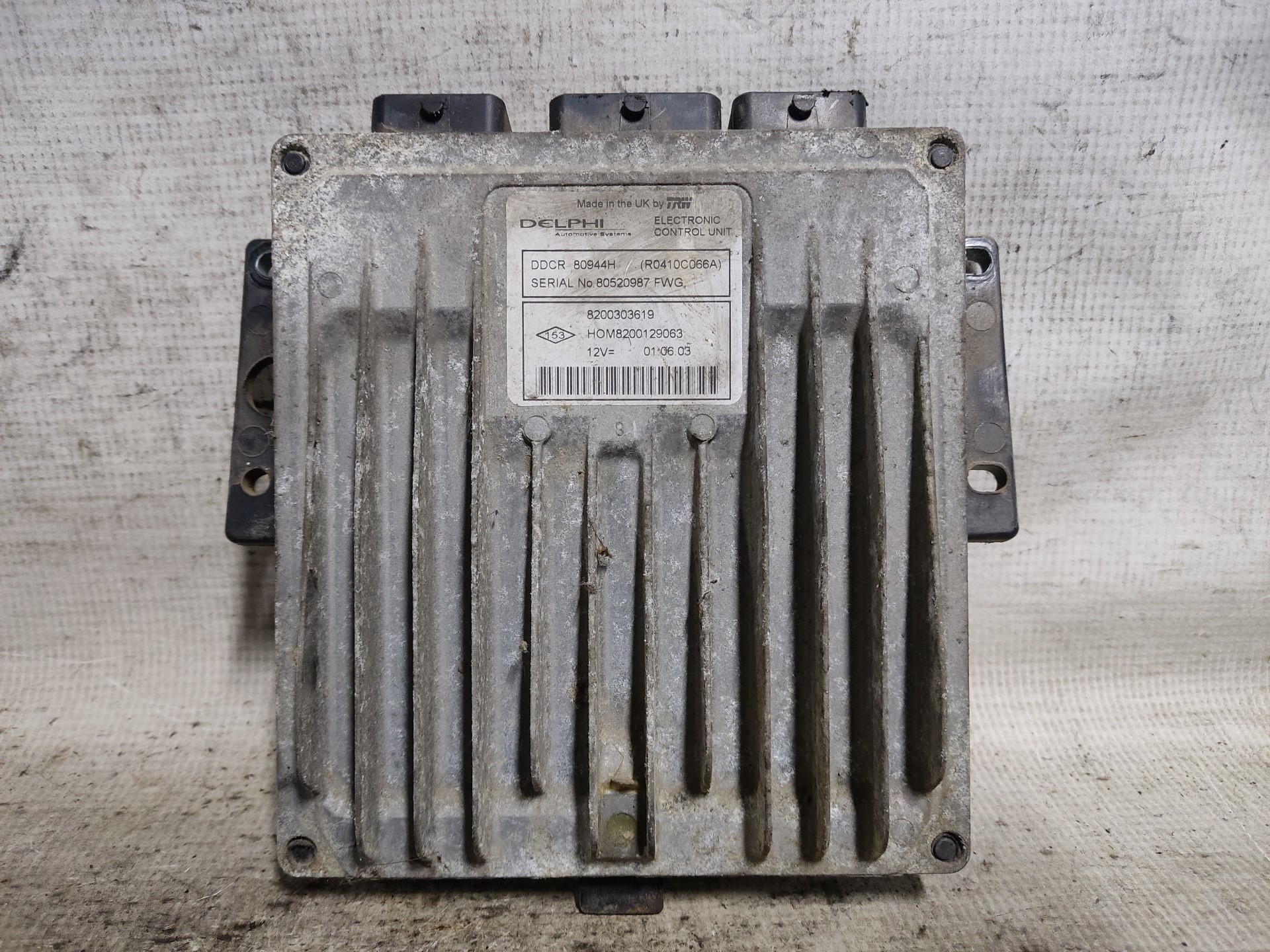 RENAULT LS 4 generation (2006-2020) Variklio kompiuteris 8200303619 24901515