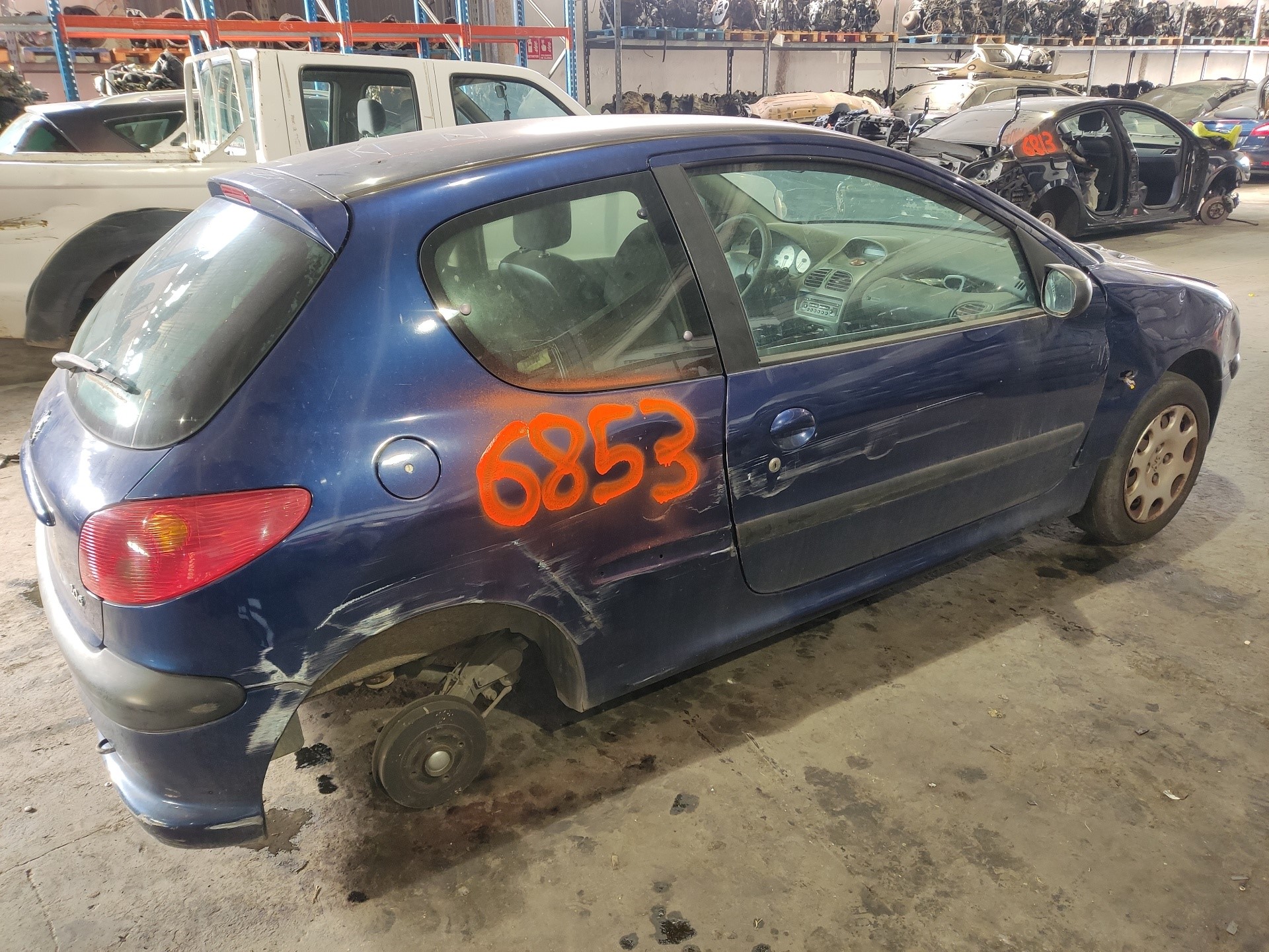 PEUGEOT 206 1 generation (1998-2009) Bal első fényszóró 9628666880 24896552