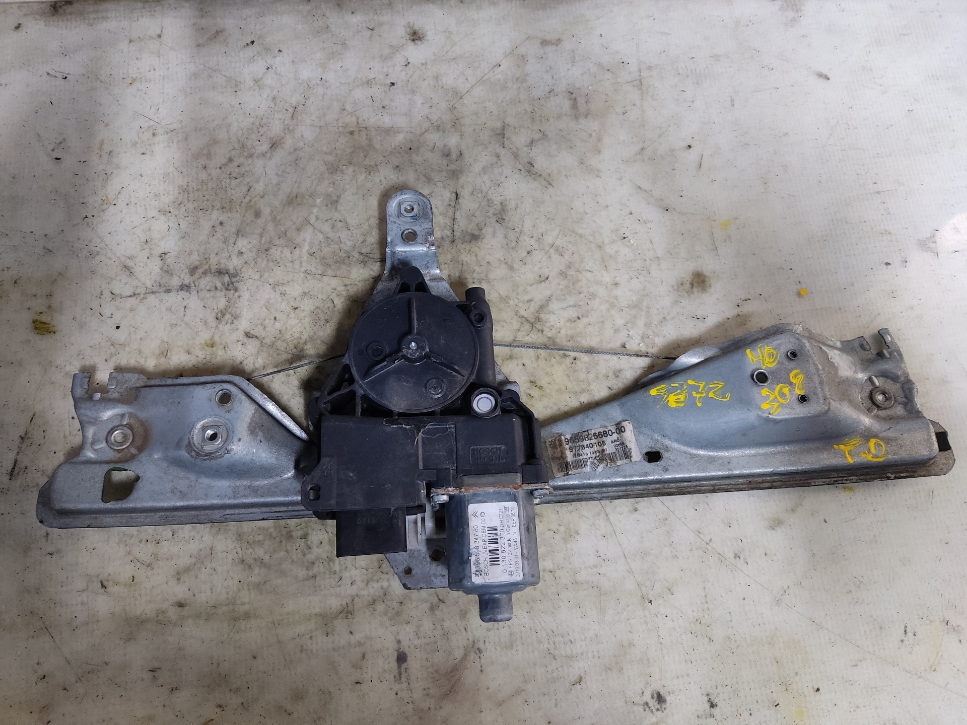 PEUGEOT 308 T7 (2007-2015) Rear Right Door Window Regulator 965982668000 24897151