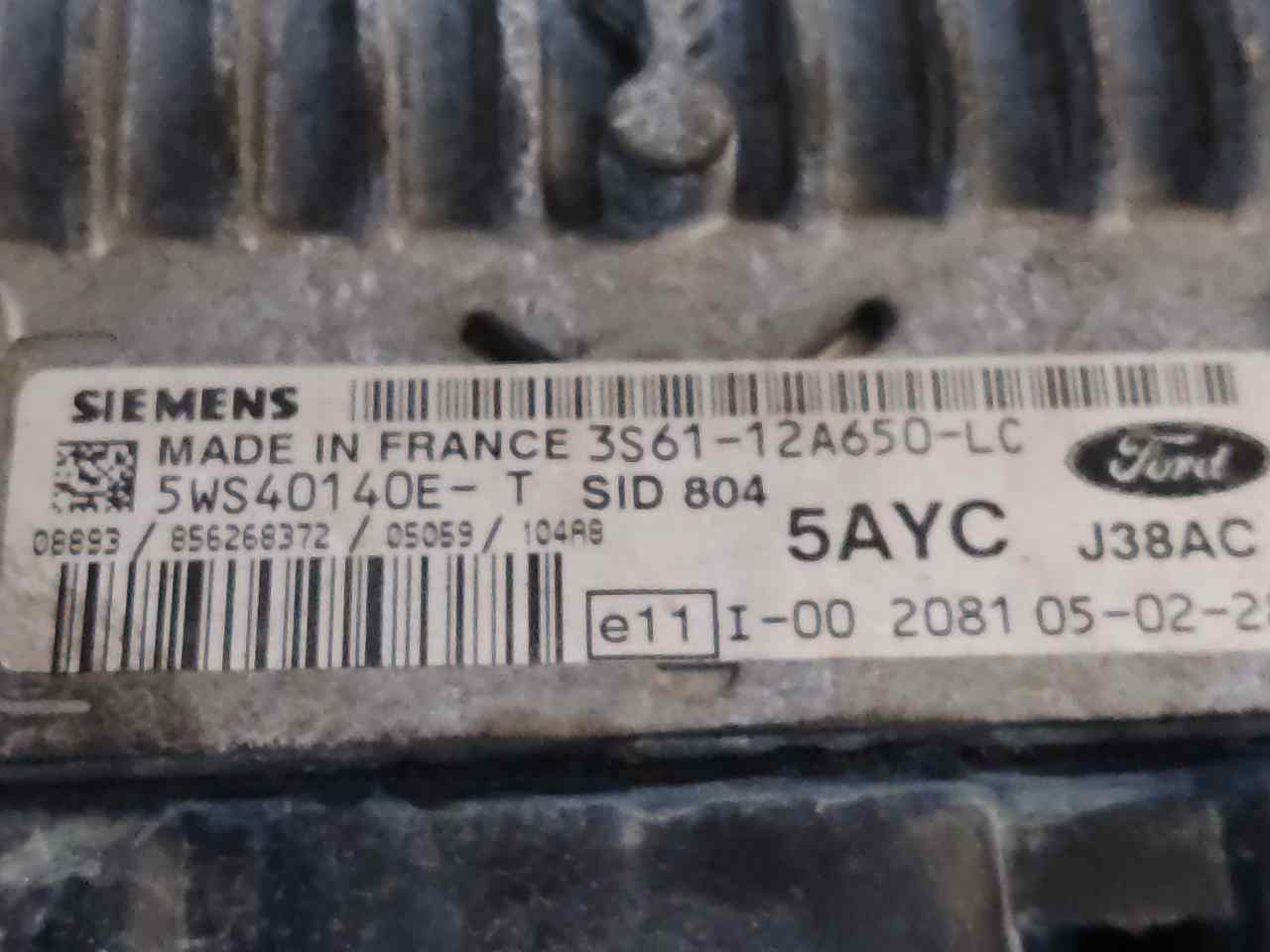 FORD Engine Control Unit ECU 5WS40140ET 24898197