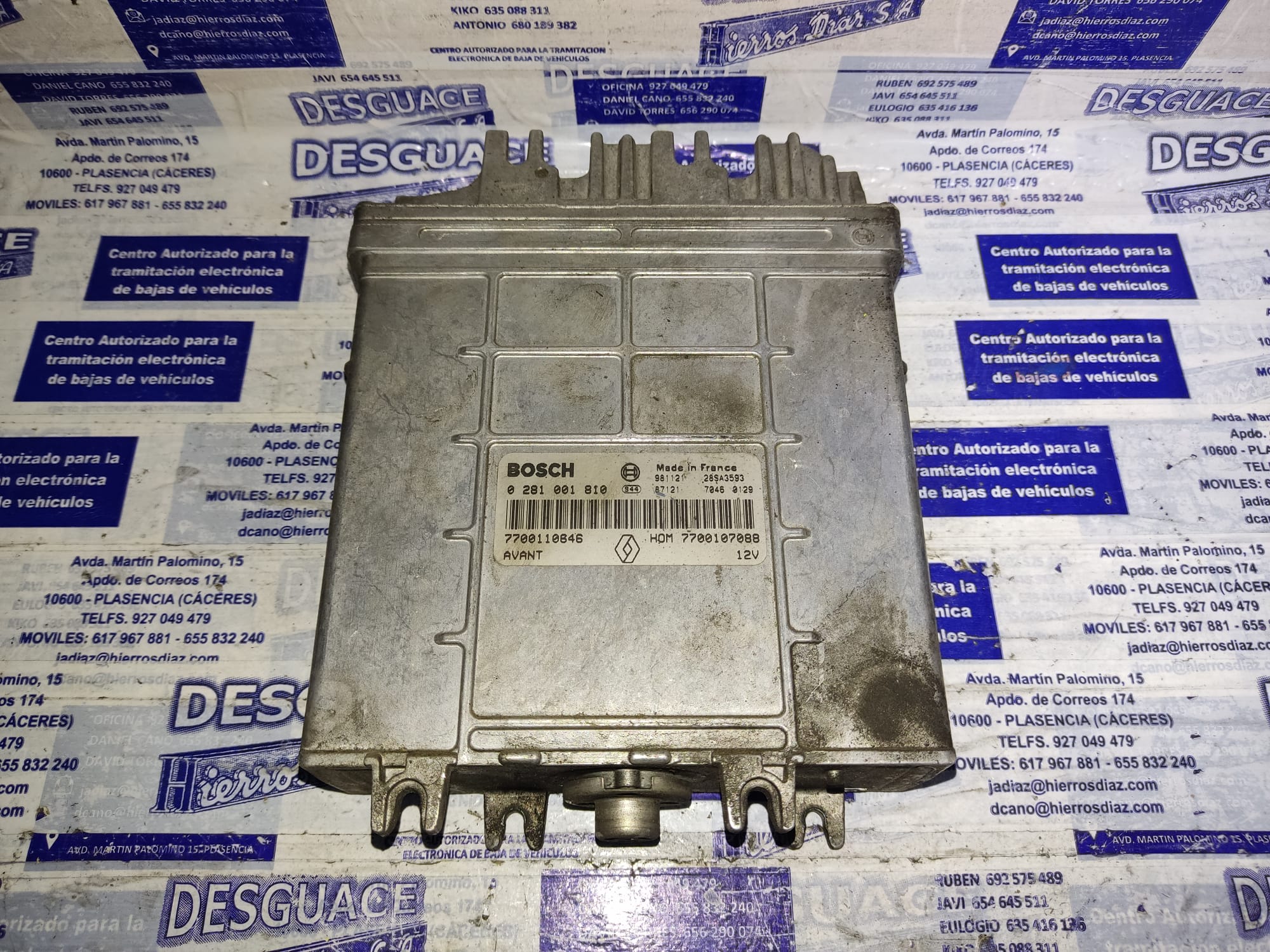 RENAULT Megane 1 generation (1995-2003) Motora vadības bloks 0281001810 24885339