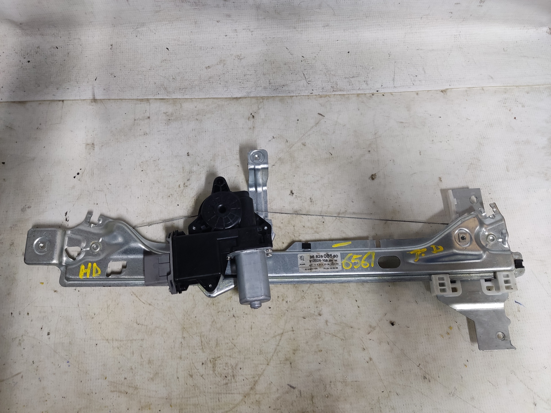 PEUGEOT 3008 2 generation (2017-2023) Rear Right Door Window Regulator GANCHO28 24896109