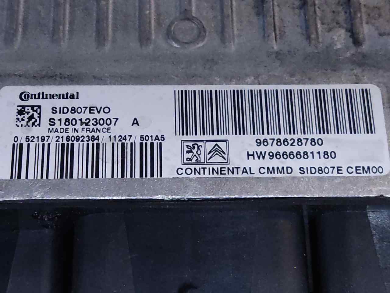 PEUGEOT 508 1 generation (2010-2020) Motorkontrolenhed ECU 9678628780 25391578