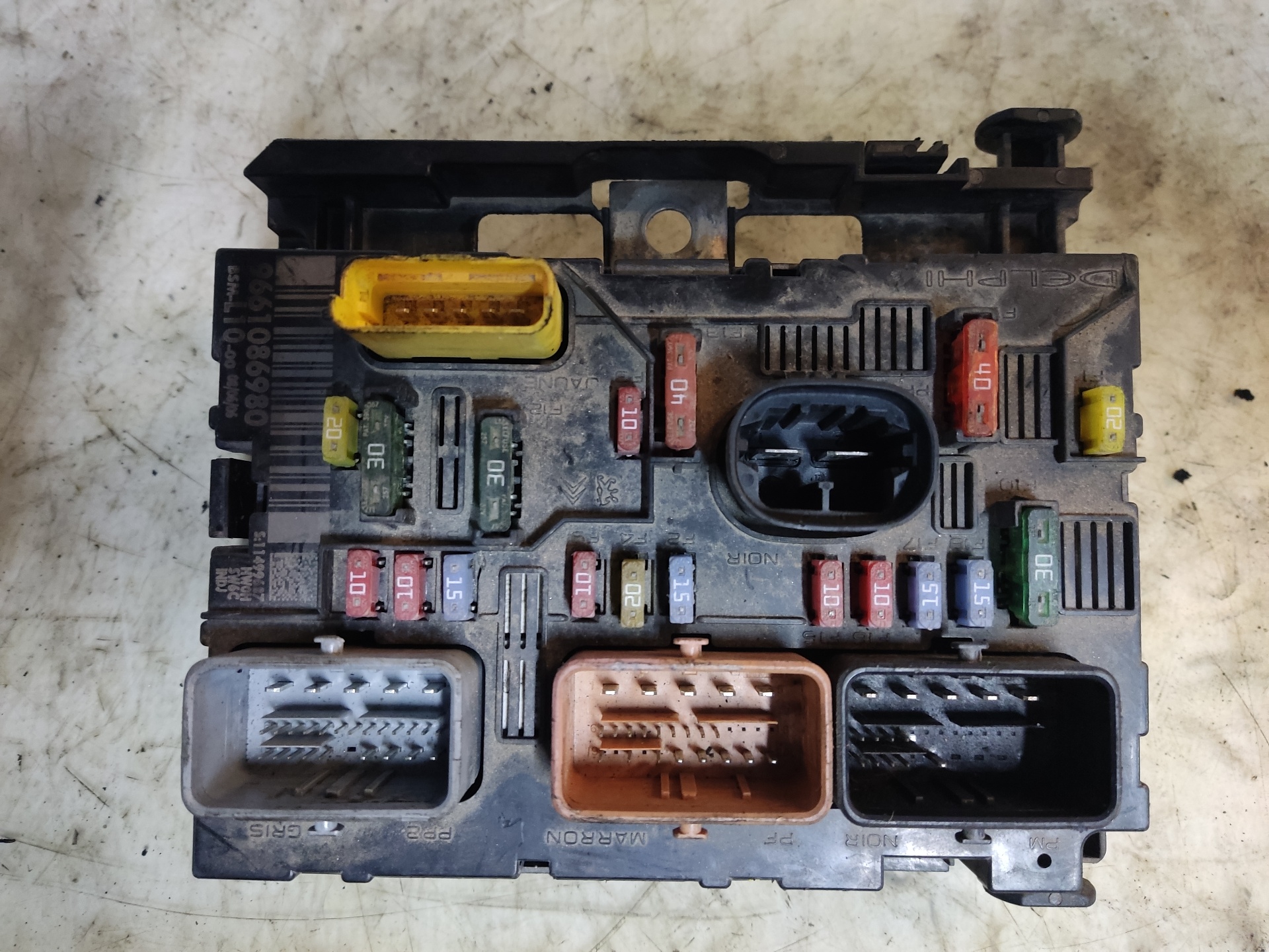 PEUGEOT 207 1 generation (2006-2009) Fuse Box 9661086980 24894643