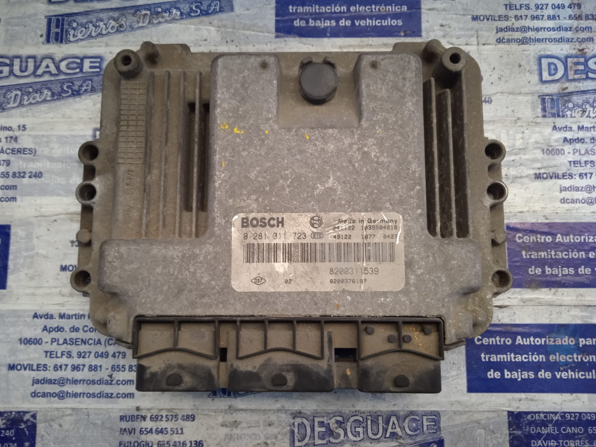 RENAULT Laguna 2 generation (2001-2007) Engine Control Unit ECU 0281011723 24890505