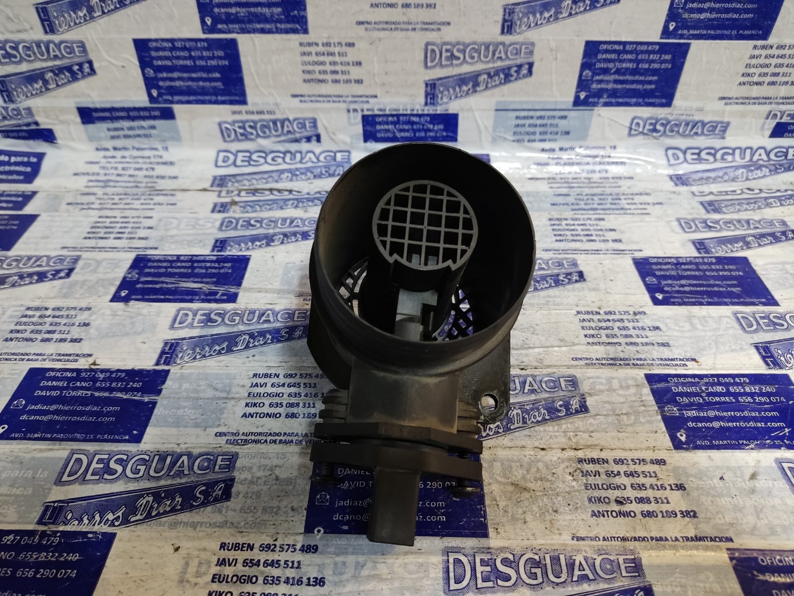 SEAT Ibiza 3 generation (2002-2008) Mass Air Flow Sensor MAF ESTANTERÍA82 24891369