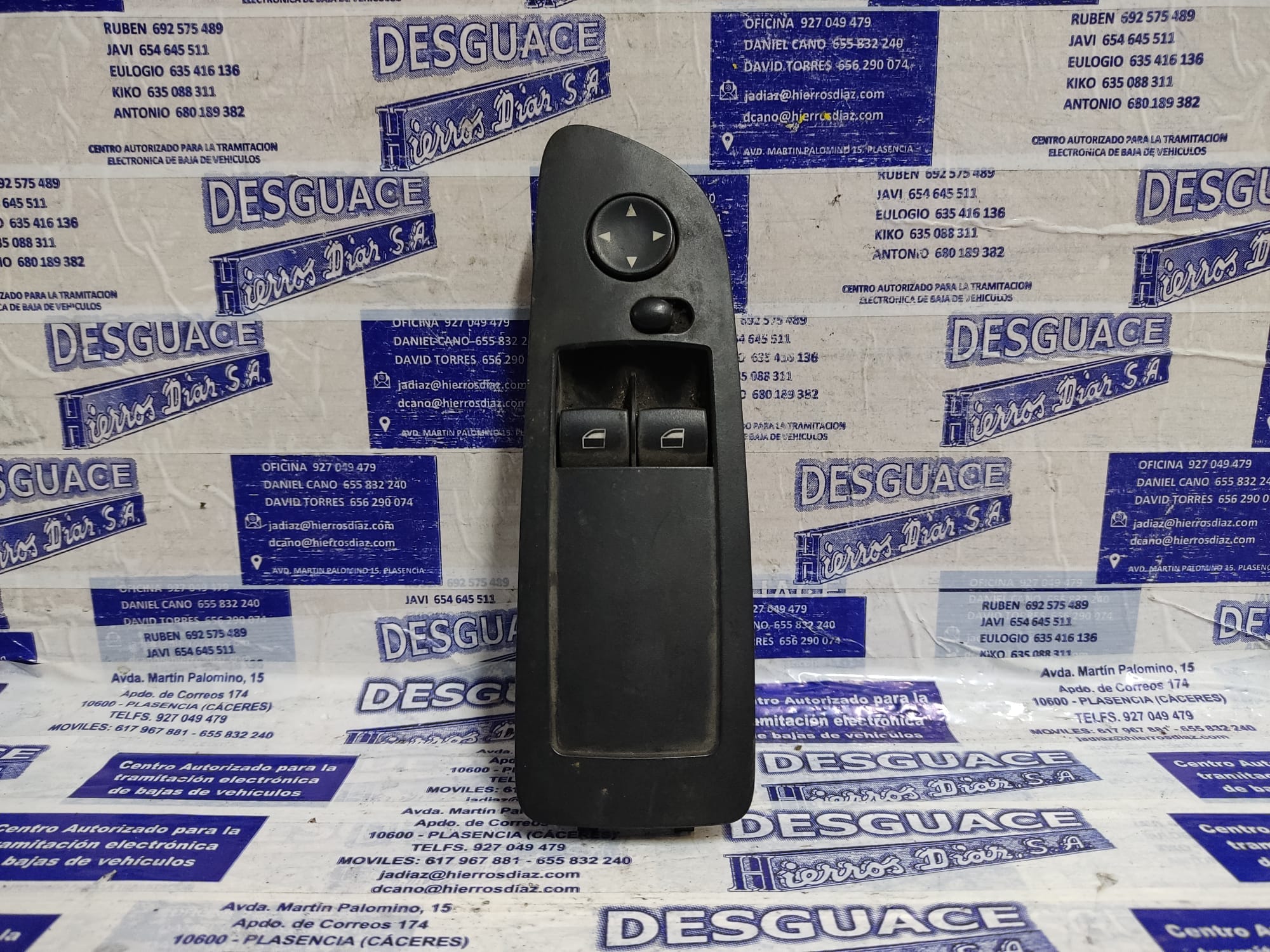 BMW 1 Series E81/E82/E87/E88 (2004-2013) Commutateur de fenêtre de porte avant gauche ESTANTERÍA87 24885717