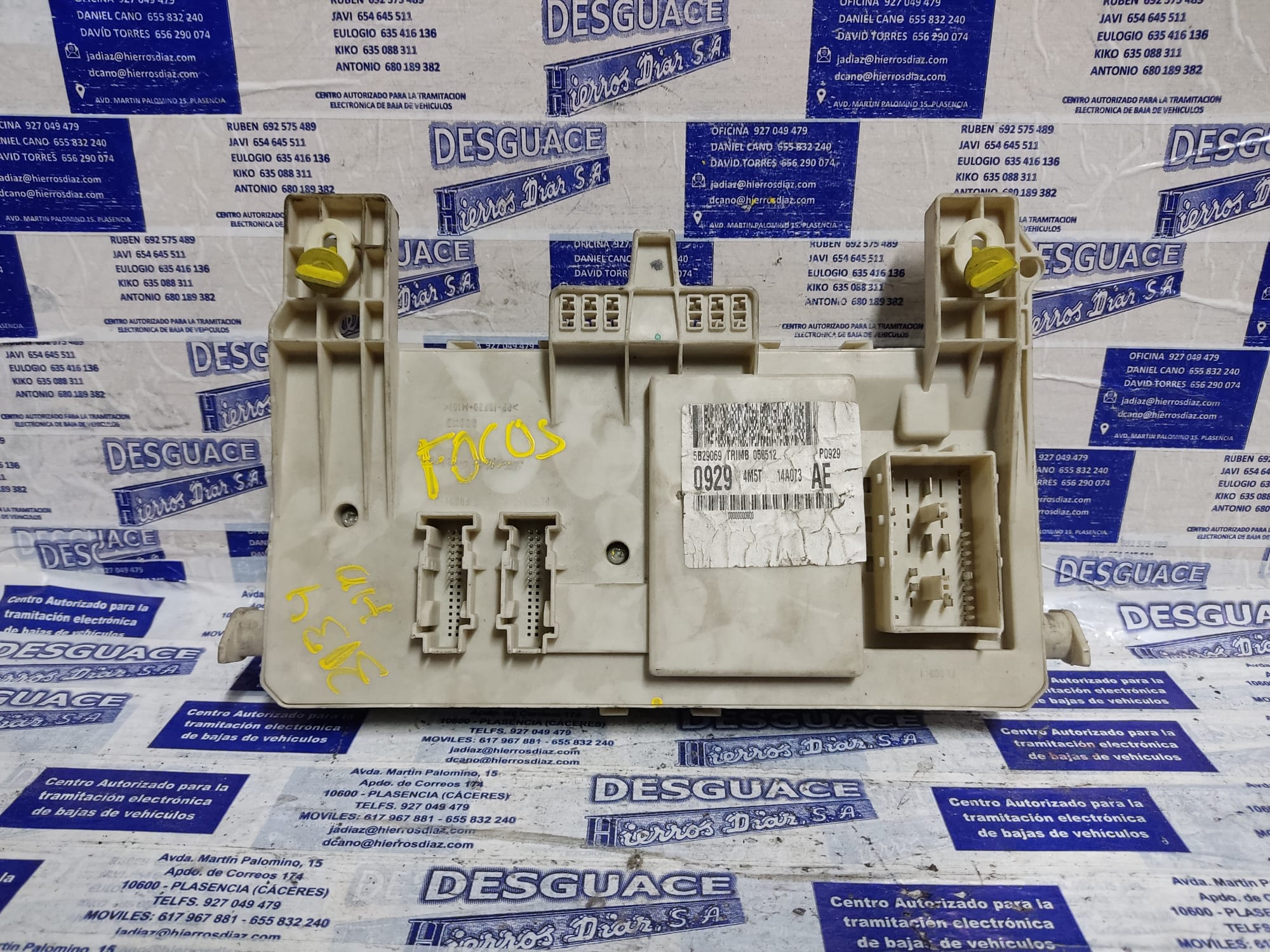 FORD Focus 2 generation (2004-2011) Fuse Box ESTANTERÍA62 24891448