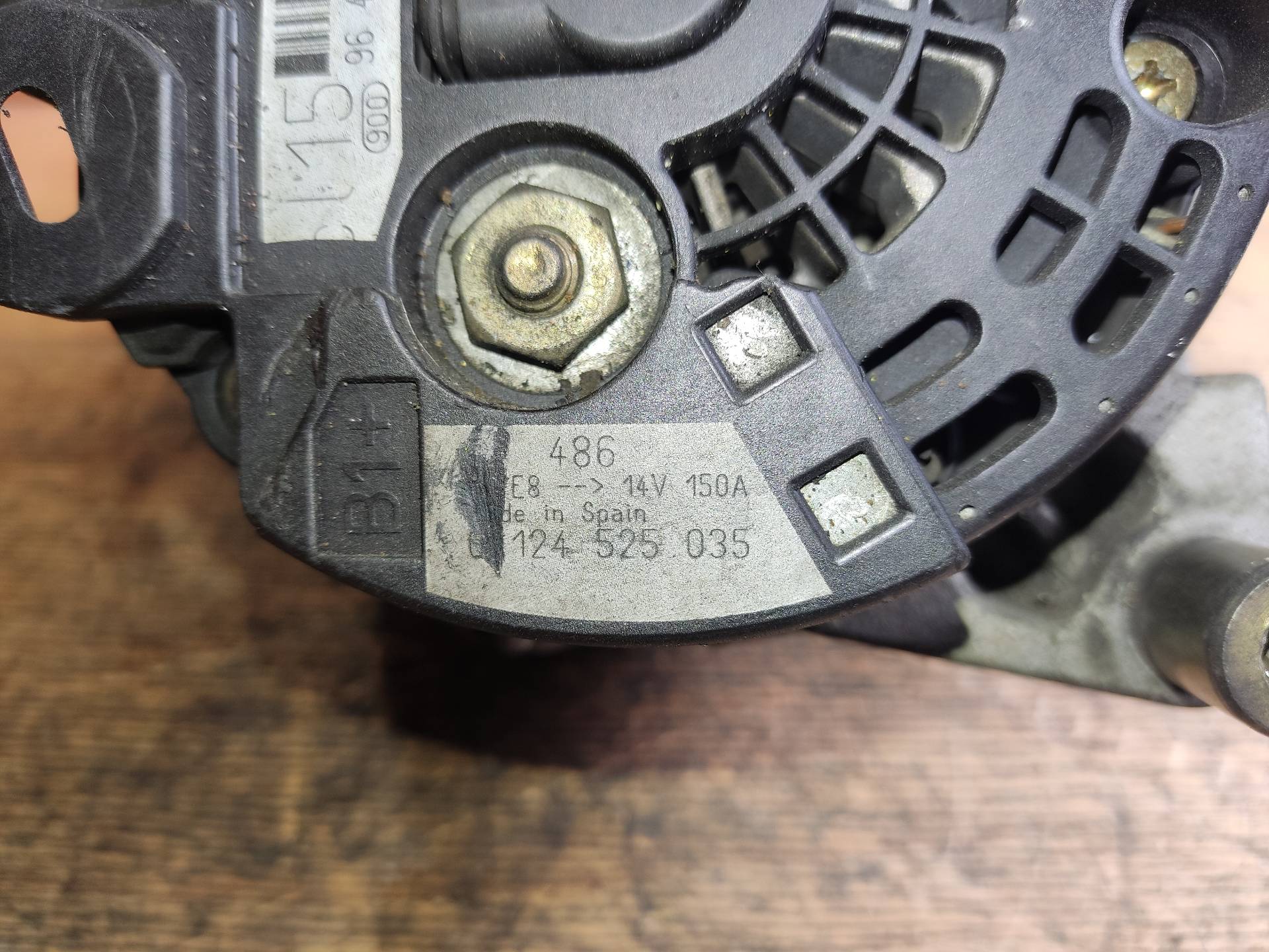 PEUGEOT 307 1 generation (2001-2008) Alternator 0124525035 24892729