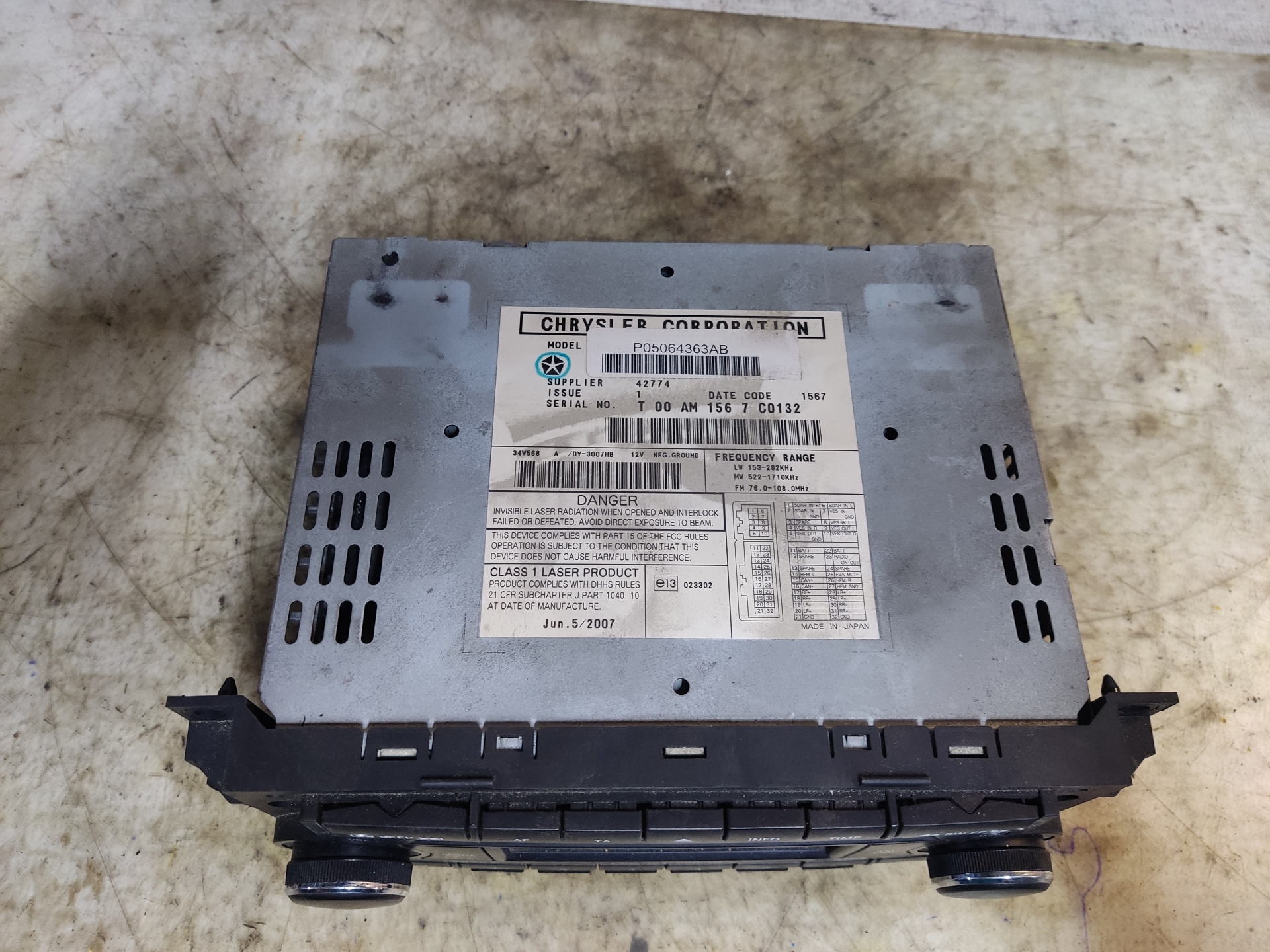 HYUNDAI Caliber 1 generation (2006-2013) Musikspelare utan GPS P05064363AB 24899398