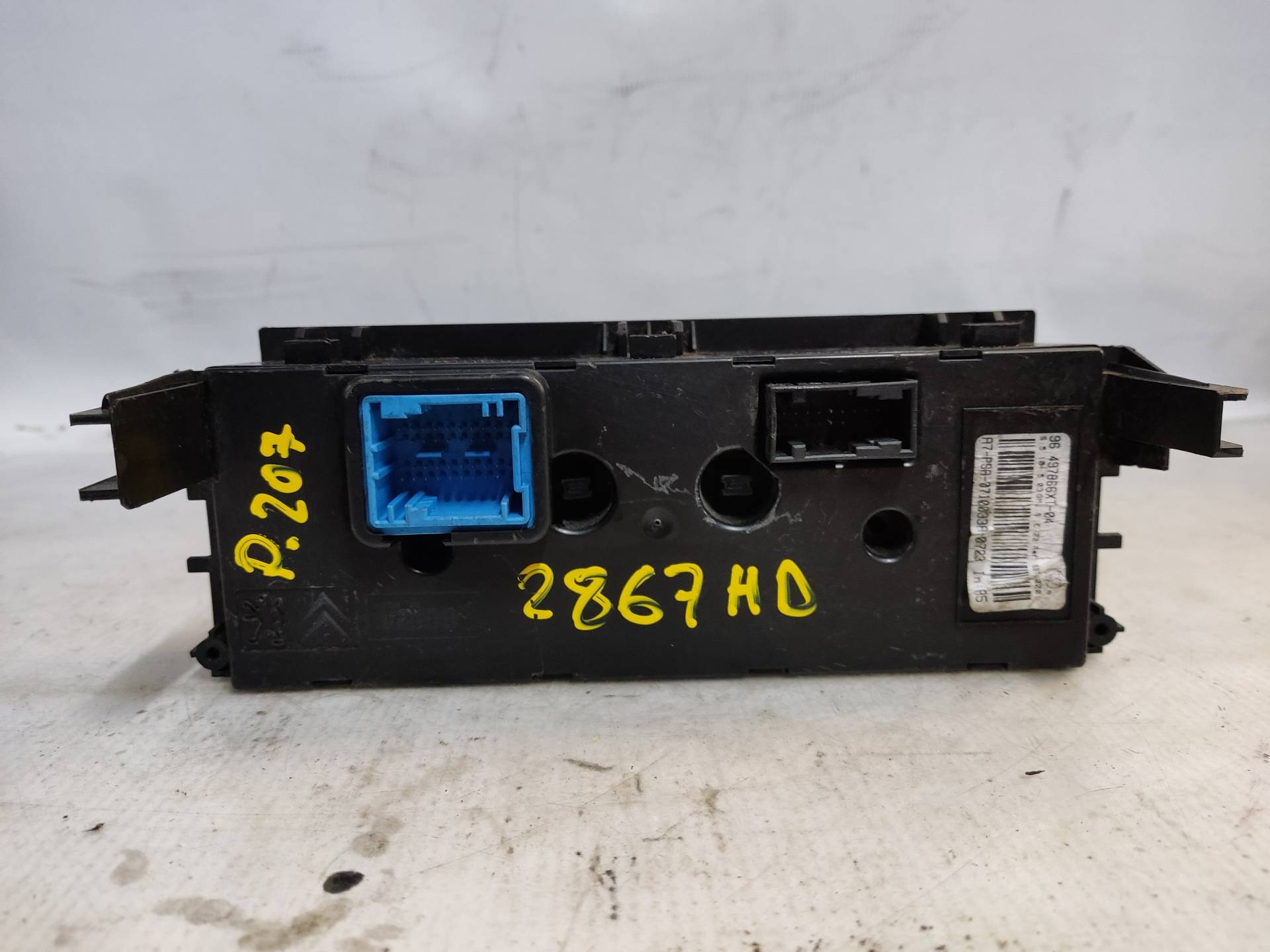 PEUGEOT 207 1 generation (2006-2009) Climate  Control Unit ESTANTERÍA45 24894026