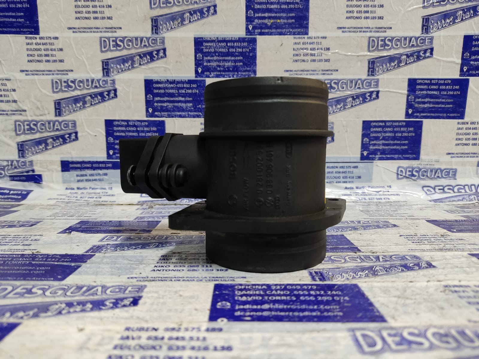 SEAT Ibiza 3 generation (2002-2008) Mass Air Flow Sensor MAF ESTANTERÍA82 24887050