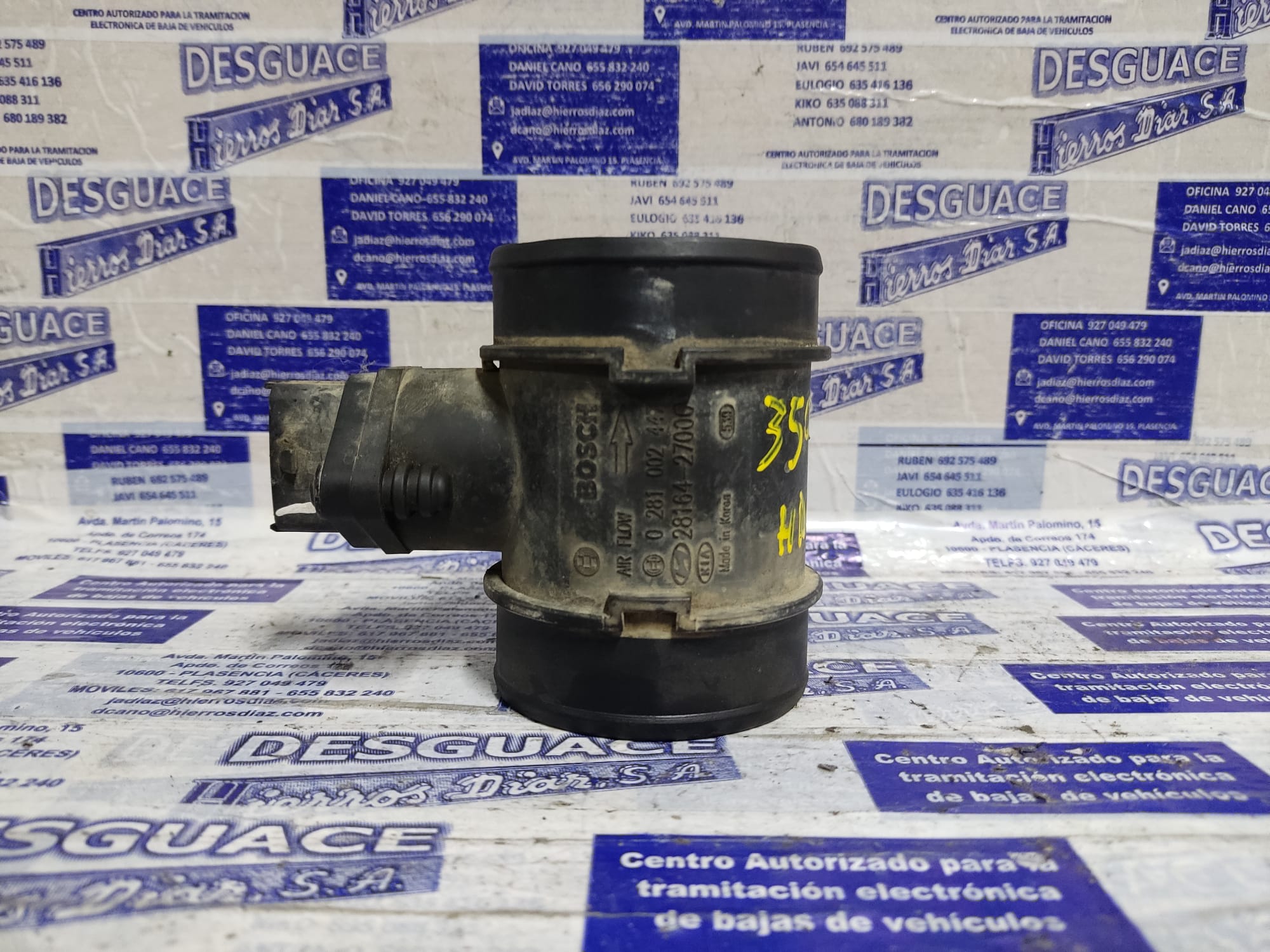 HYUNDAI Santa Fe SM (2000-2013) Mass Air Flow Sensor MAF ESTANTERÍA69 24890723