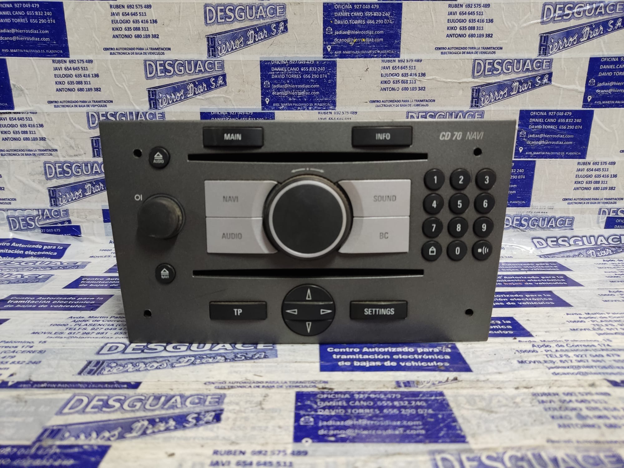 OPEL Vectra C (2002-2005) Music Player Without GPS ESTANTERÍA94 24891213