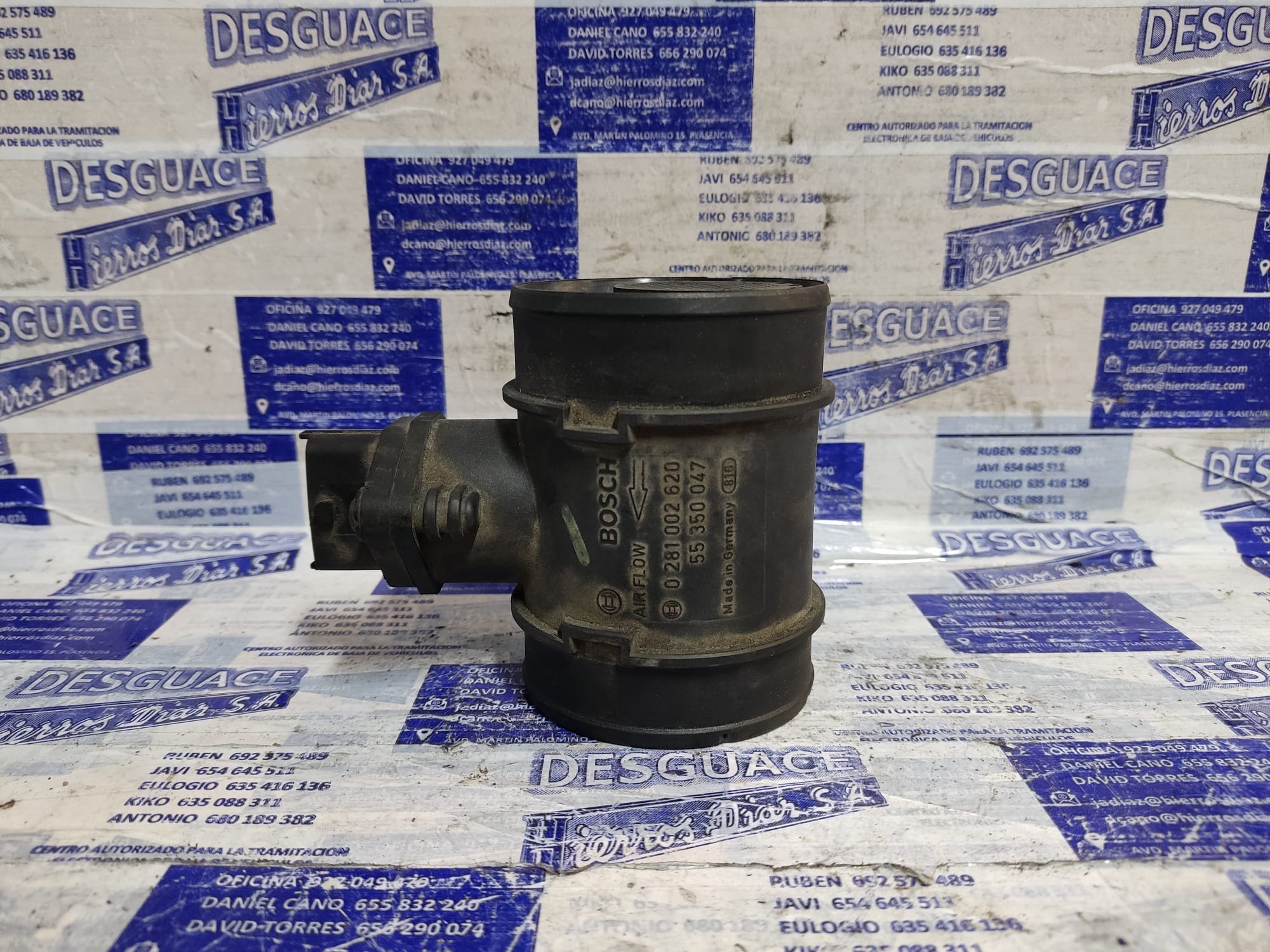 OPEL Meriva 1 generation (2002-2010) Mass Air Flow Sensor MAF ESTANTERÍA94 24891895