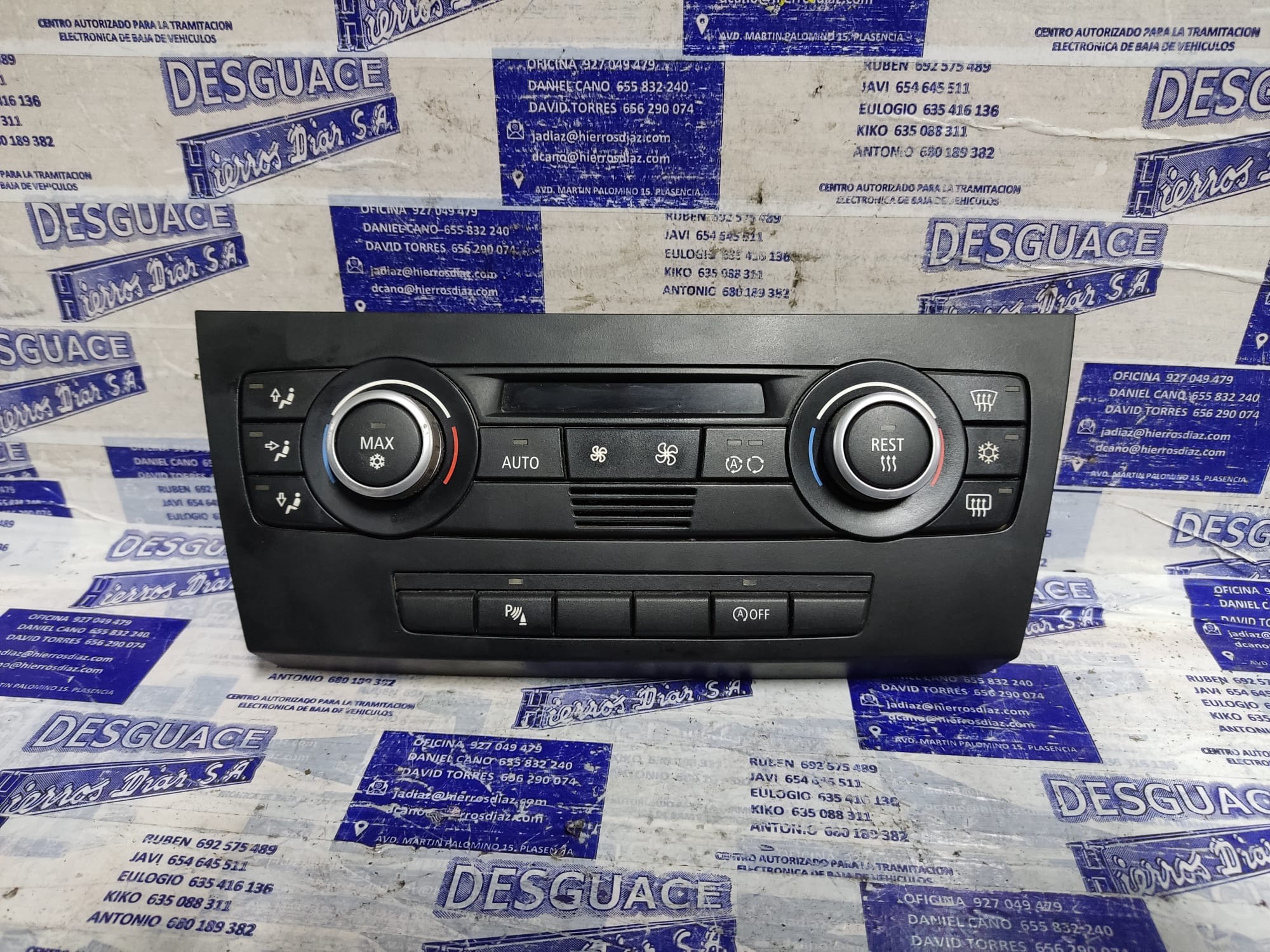 BMW 3 Series E90/E91/E92/E93 (2004-2013) Klimato kontrolės (klimos) valdymas ESTANTERÍA85 24891483