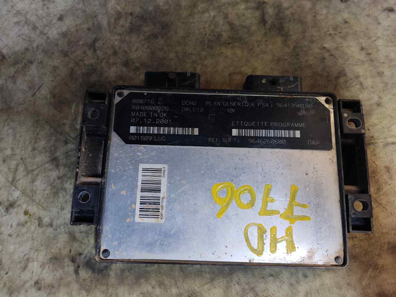 SUZUKI 306 1 generation (1993-2002) Engine Control Unit ECU 9646260680 24901171