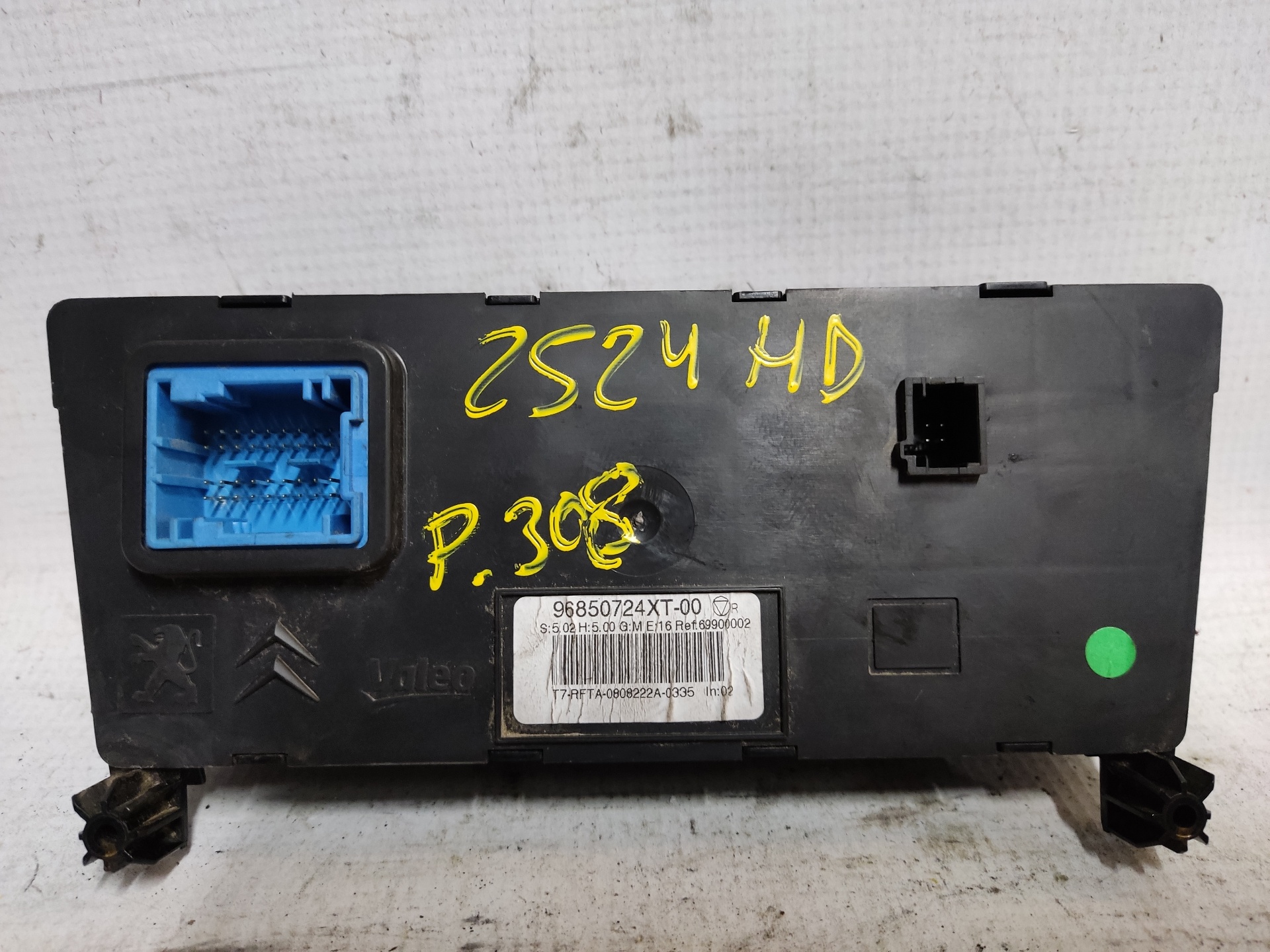 PEUGEOT 308 T7 (2007-2015) Climate  Control Unit ESTANTERÍA45 24895336