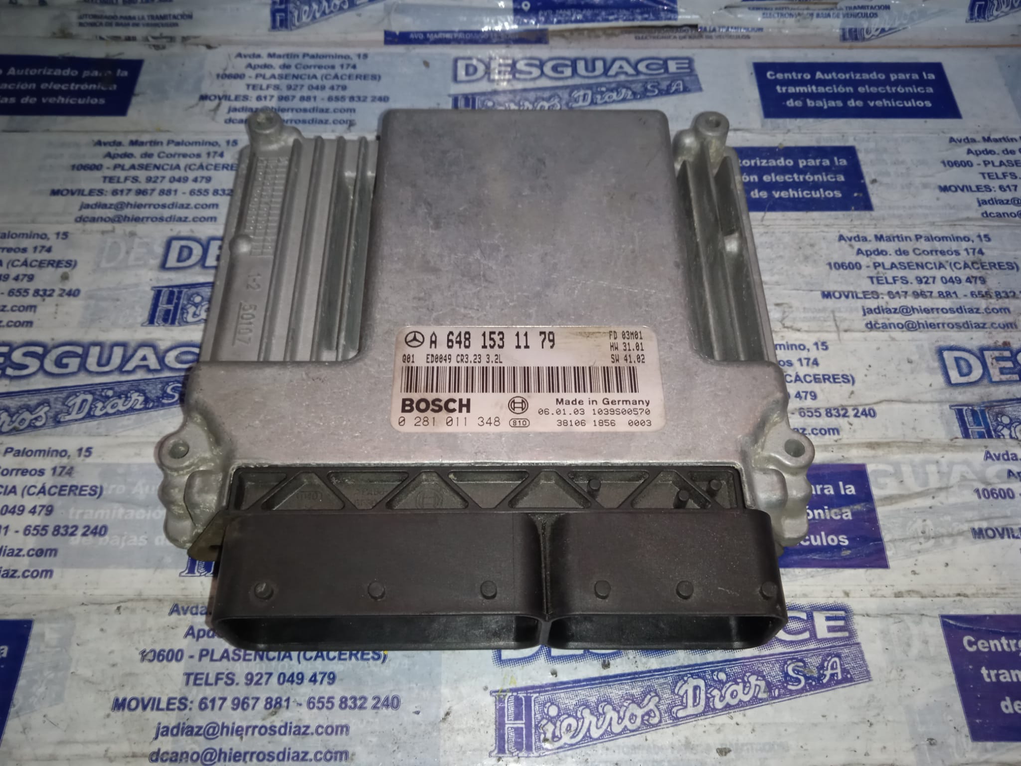 MERCEDES-BENZ S-Class W220 (1998-2005) Engine Control Unit ECU 0281011348 24889594