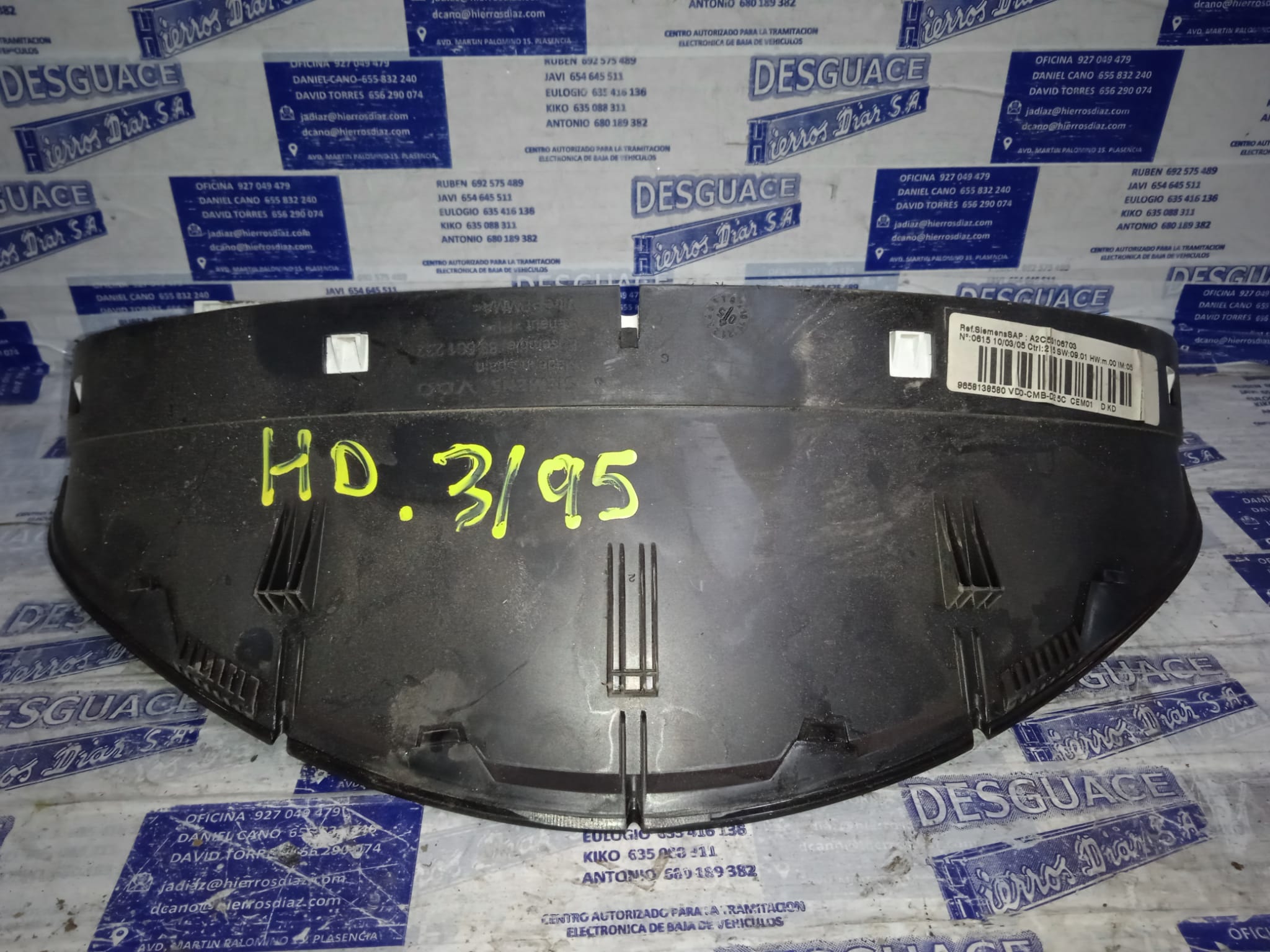 PEUGEOT 407 1 generation (2004-2010) Speedometer 24885100