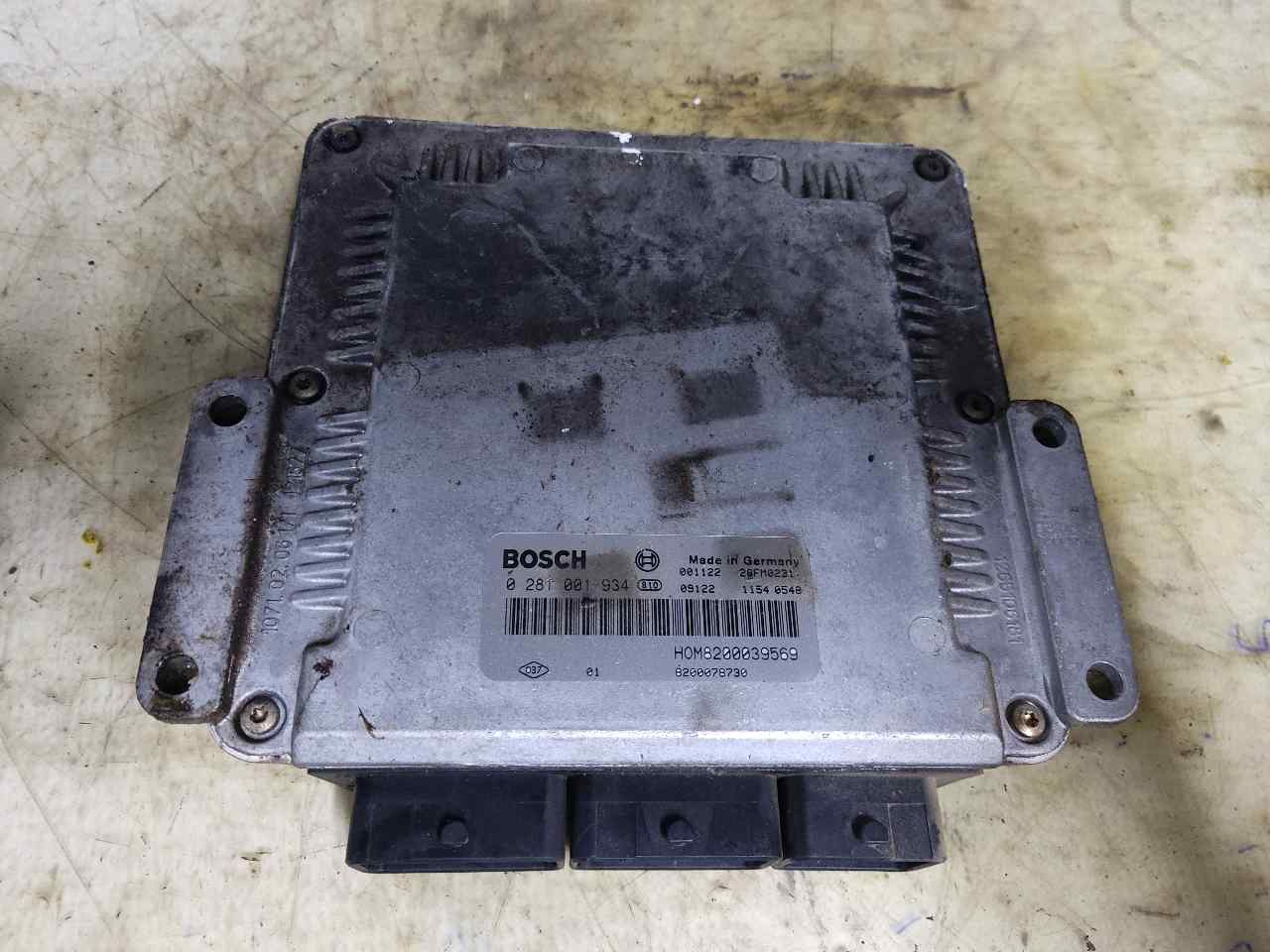 RENAULT Megane 2 generation (2002-2012) Engine Control Unit ECU 0281001934 24938266