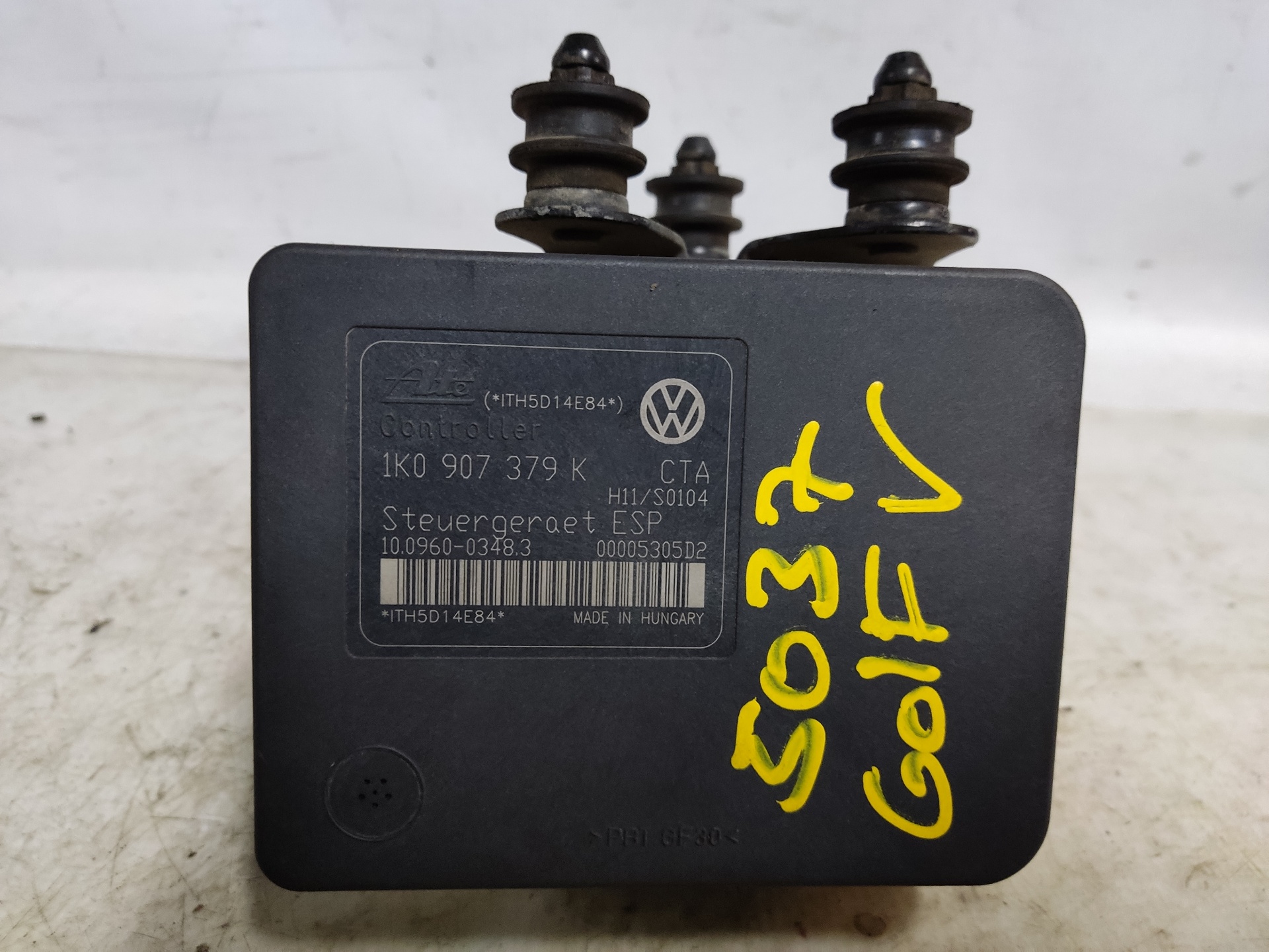 VOLKSWAGEN Golf 5 generation (2003-2009) ABS pumpe ESTANTERÍA99 24896005