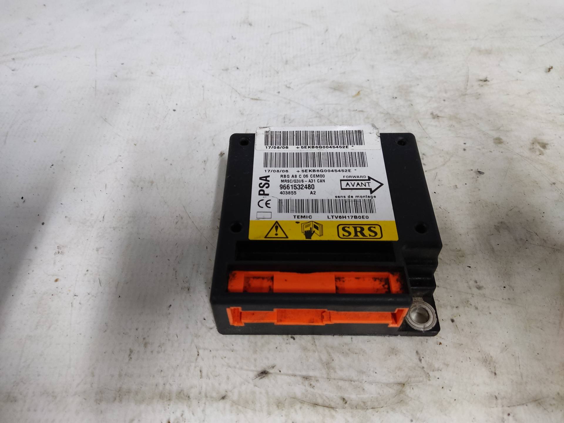 CITROËN C3 1 generation (2002-2010) SRS Control Unit ESTANTERÍA42 24894137