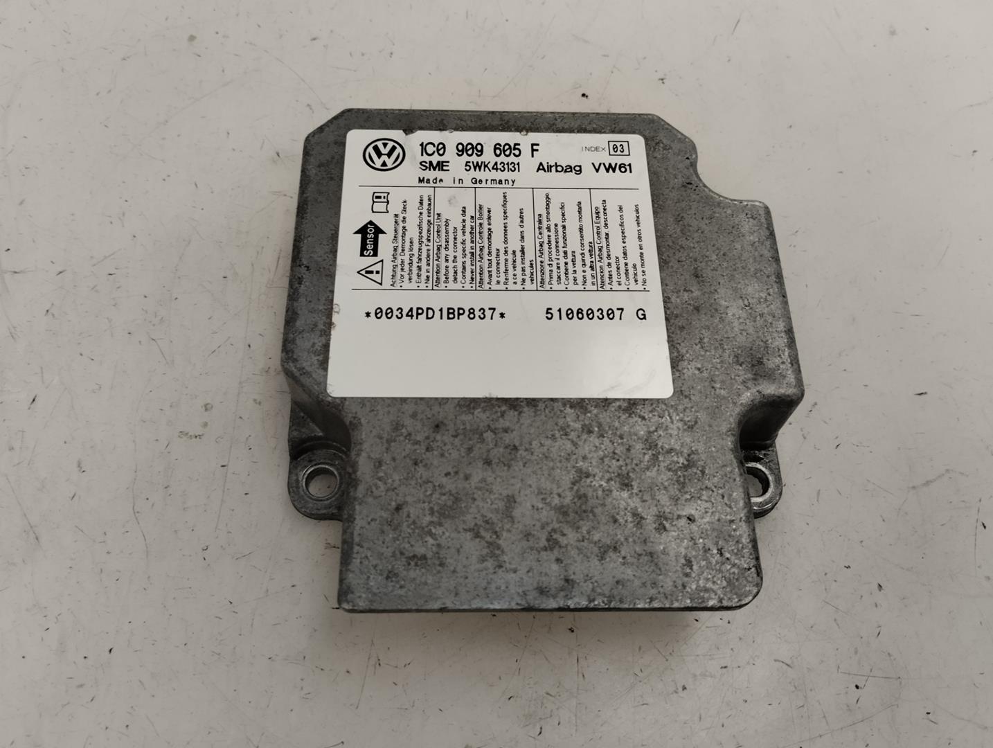 SKODA Superb 1 generation (2001-2008) SRS Control Unit 1C0909605F 22899360