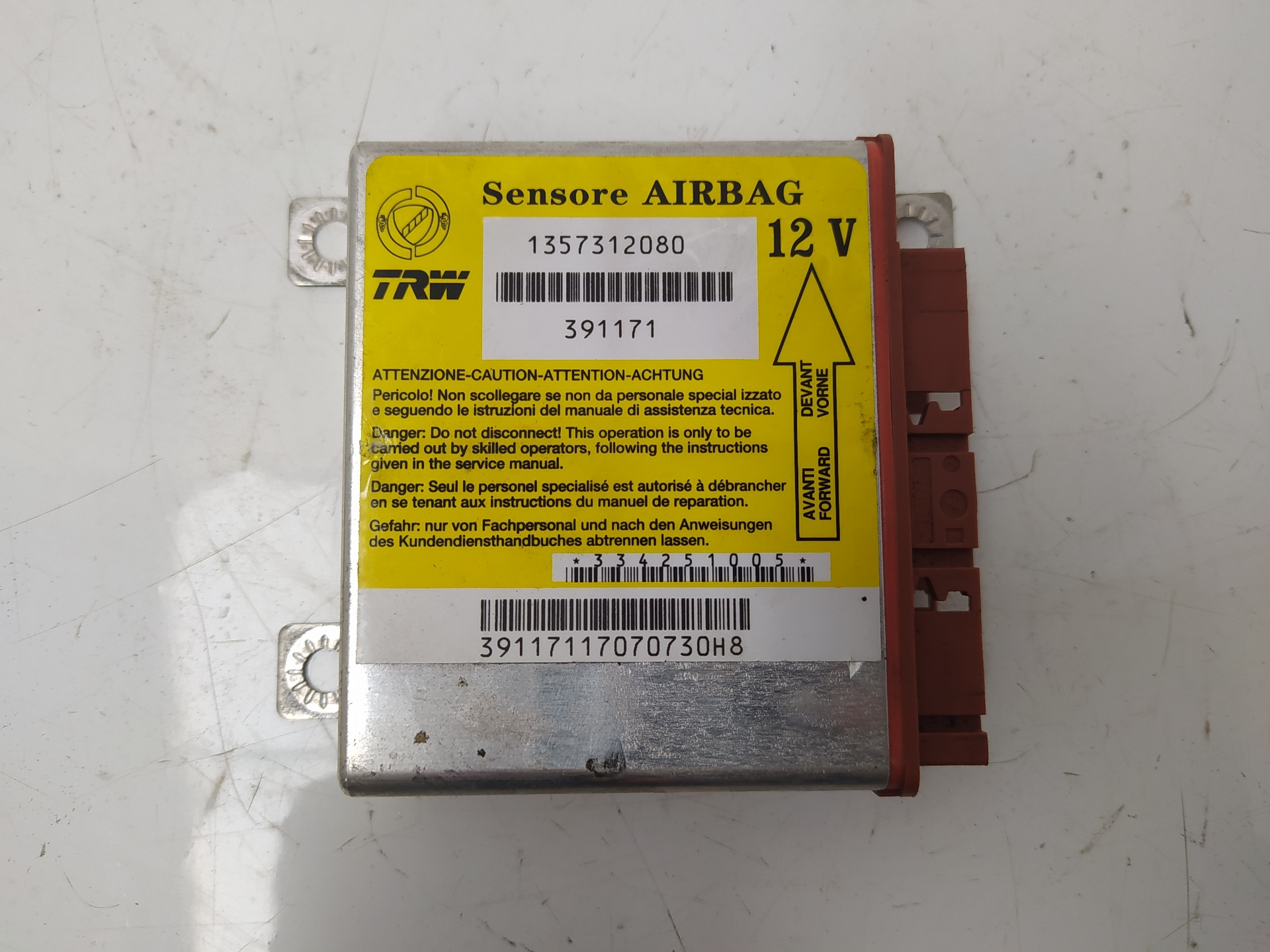 CITROËN Jumper 3 generation (2006-2024) SRS Control Unit 1357312080 22887542