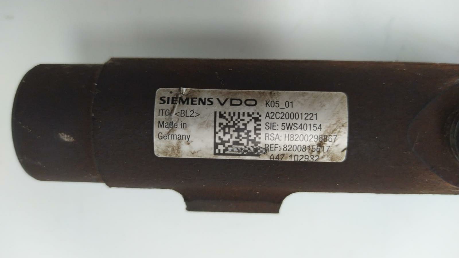 NISSAN Qashqai 1 generation (2007-2014) Топливная рейка 8200296867, 8200815617, SIEMENS 21138221