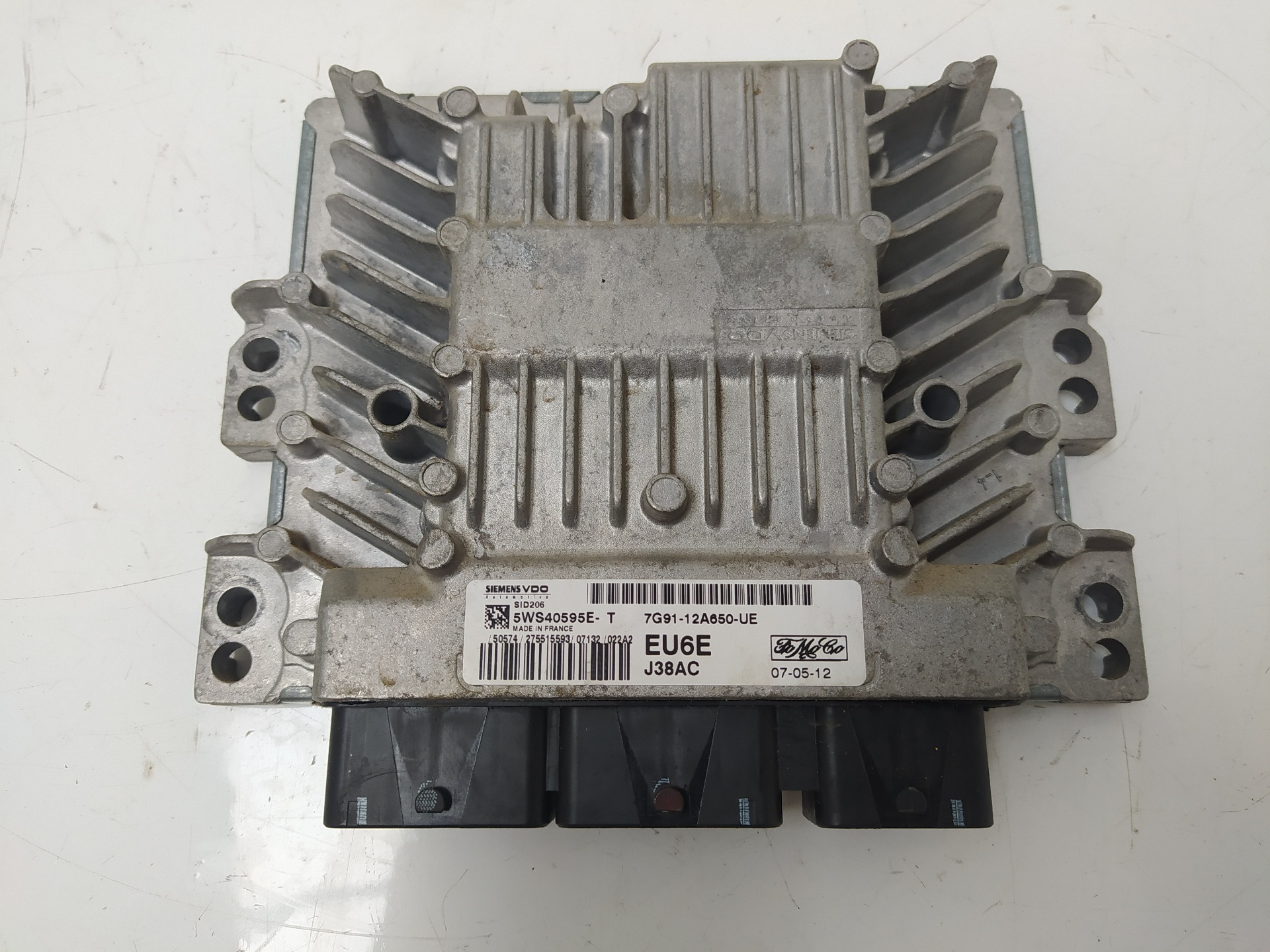 FORD Mondeo 4 generation (2007-2015) Engine Control Unit ECU 5WS40595W, 7G9112AA650, J38AC 22887424