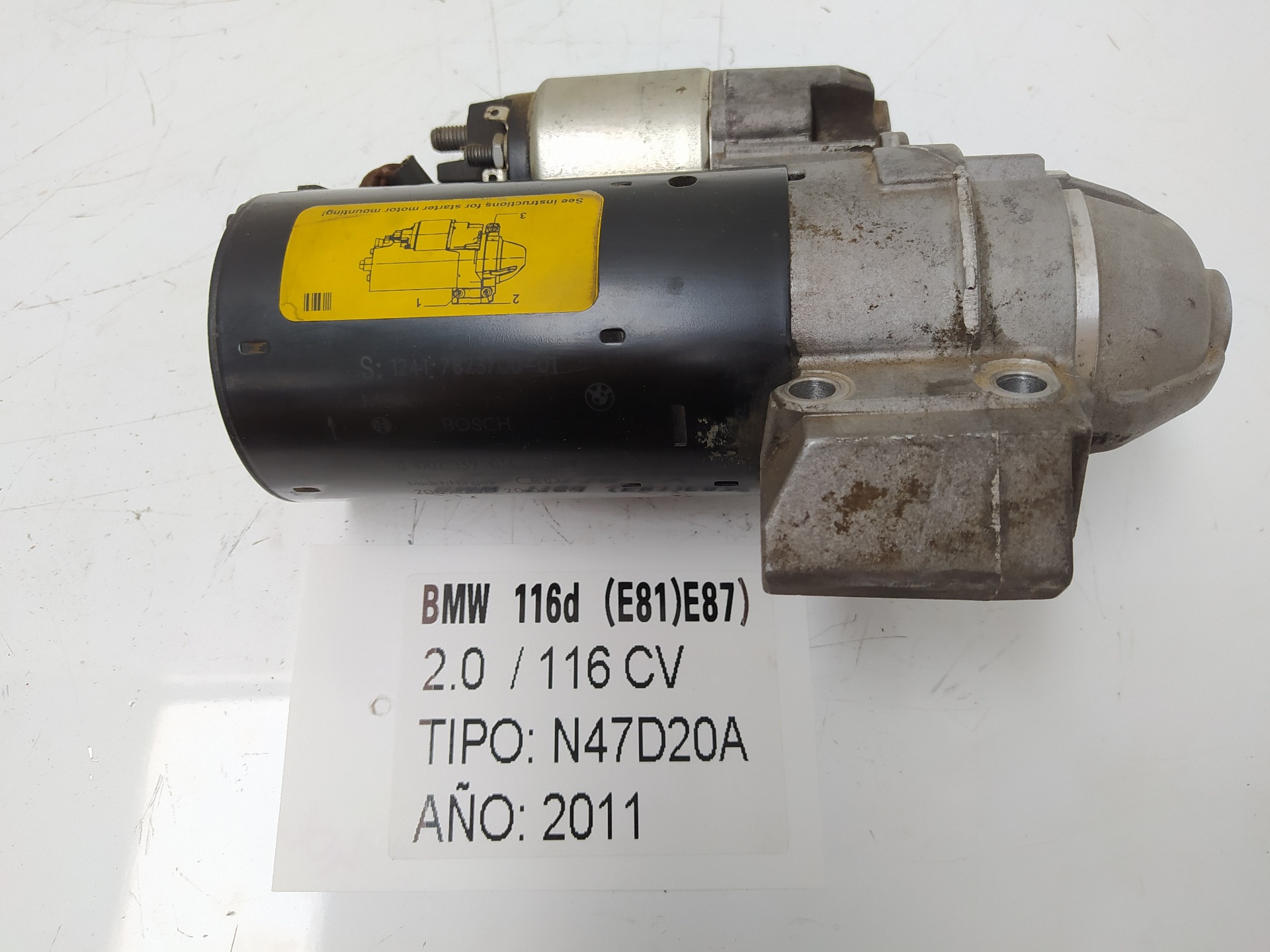 BMW 1 Series E81/E82/E87/E88 (2004-2013) Starter Motor 1241782370001 18834823