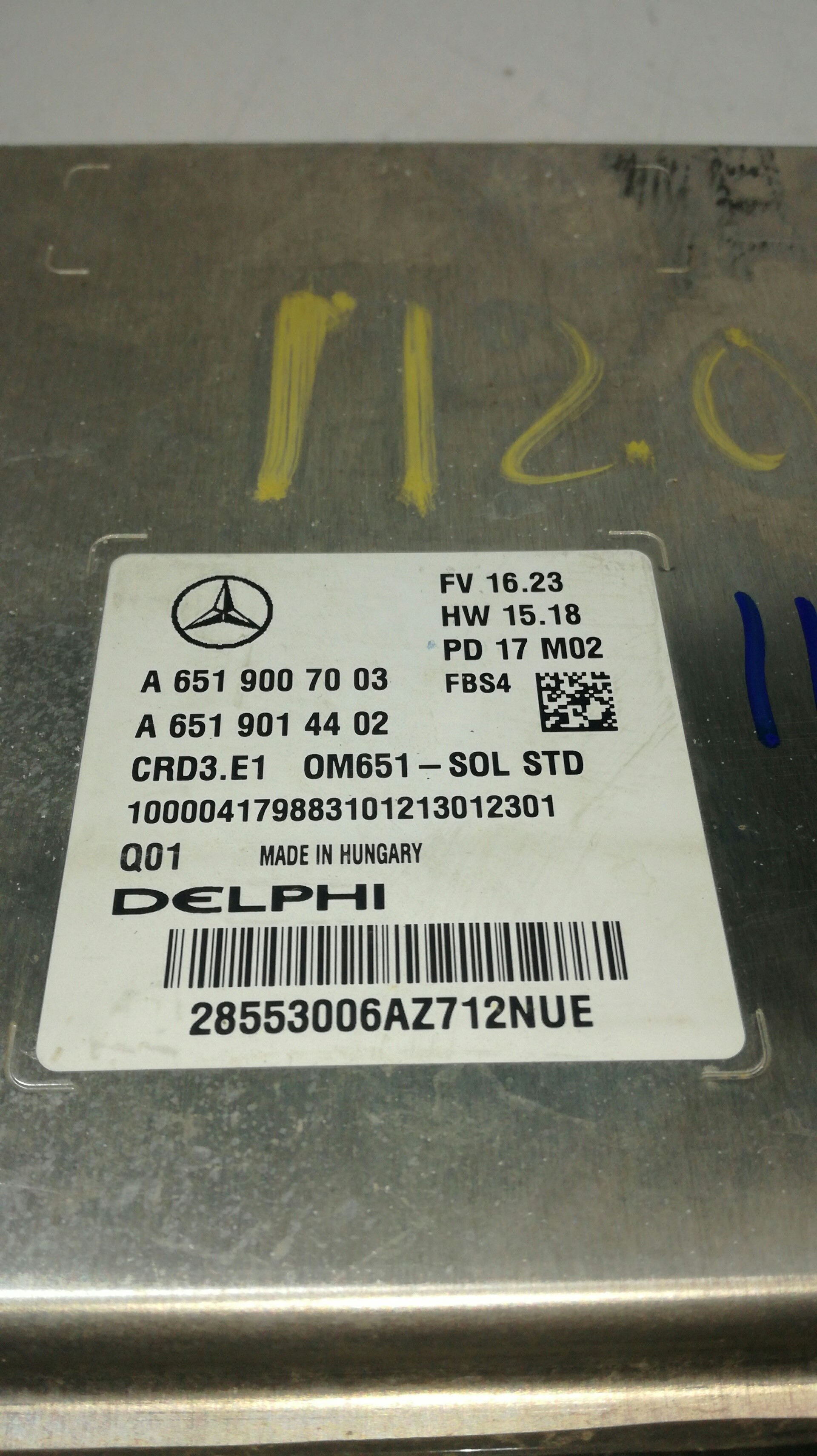 MERCEDES-BENZ A-Class W176 (2012-2018) Engine Control Unit ECU A6519007003,A6519014402,DELPHI 18965648