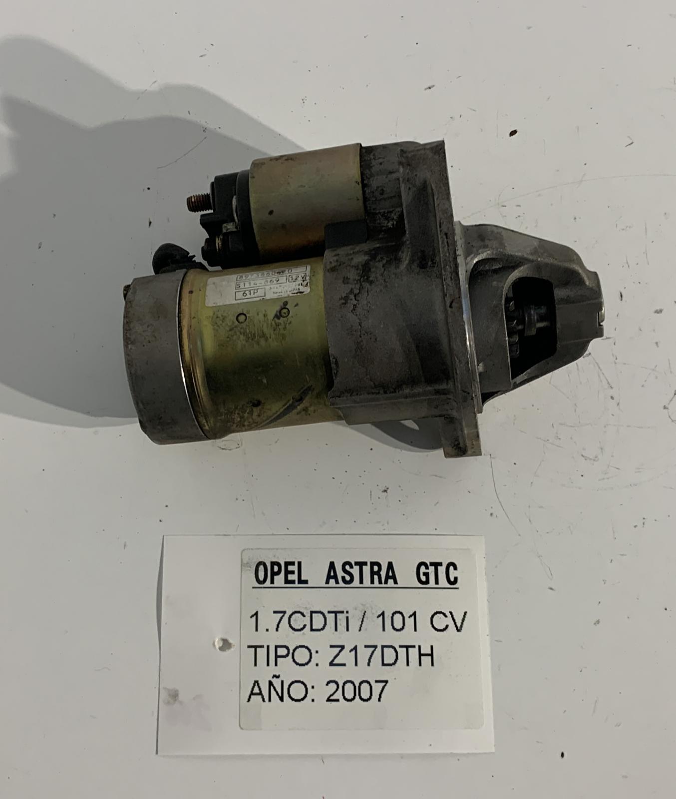 OPEL Astra J (2009-2020) Starter Motor S114869, 897360620, HITACHI 18824798