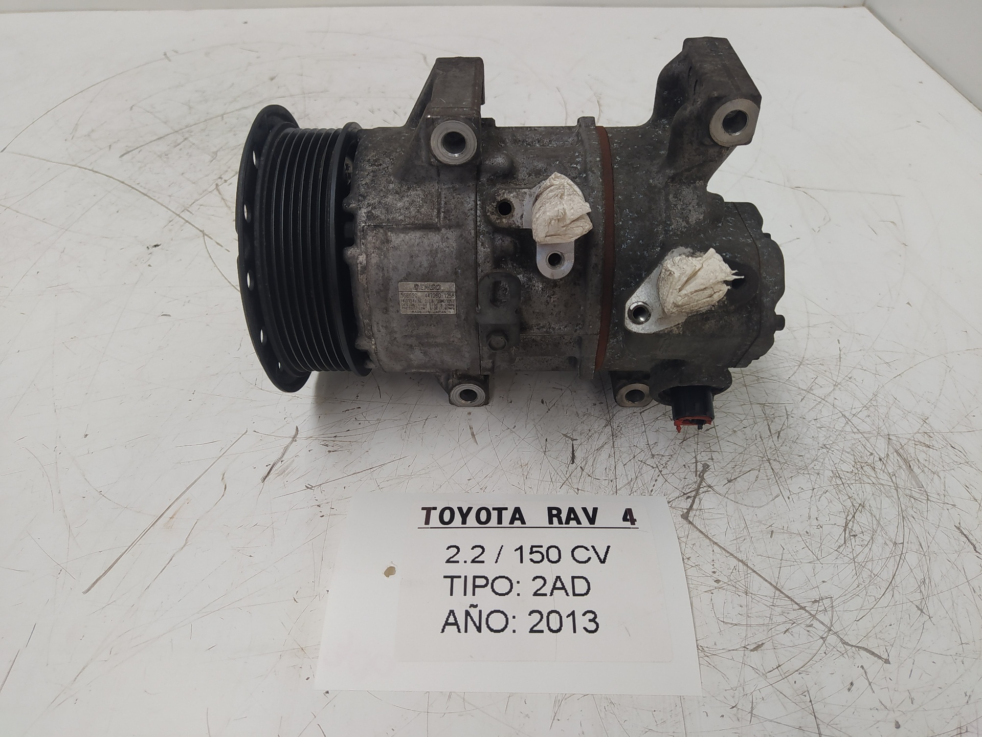 TOYOTA RAV4 2 generation (XA20) (2000-2006) Hасос кондиционера 4472601258, 5SE12C, DENSO 22880200