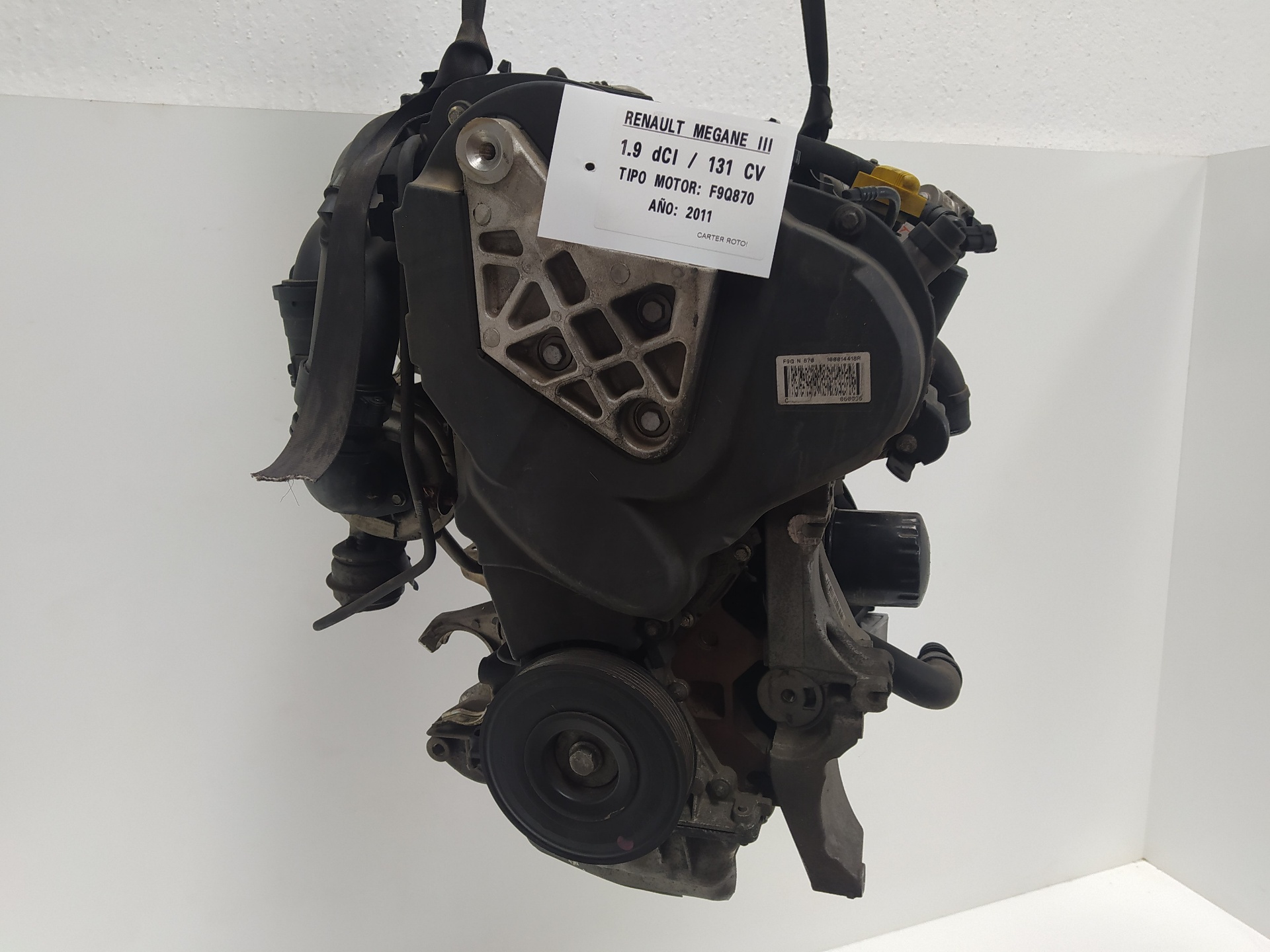 HYUNDAI Megane 3 generation (2008-2020) Motor F9QN870 22880171