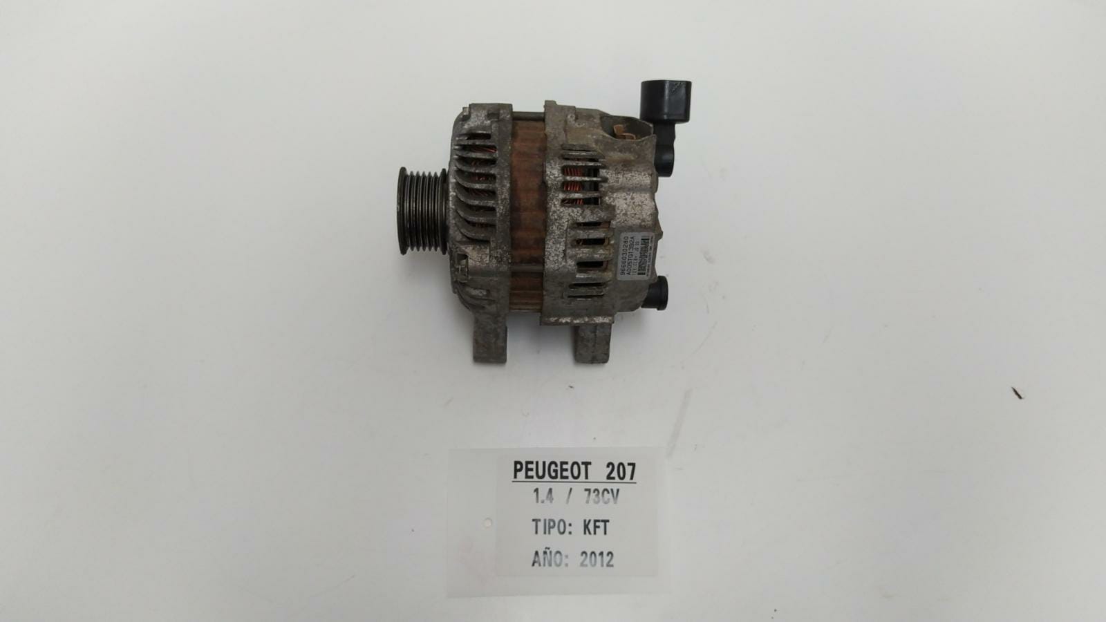 PEUGEOT 207 1 generation (2006-2009) Alternator 9666030280, A005TG1392A 18976626