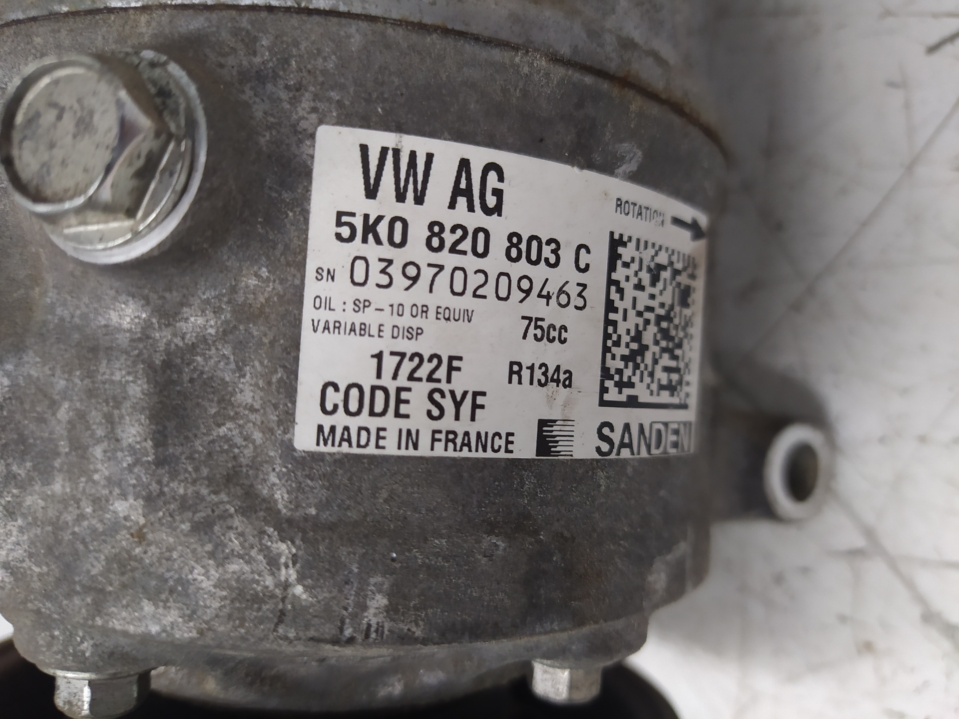 AUDI Q3 8U (2011-2020) Air Condition Pump 5K0820803C,03970209463,SANDEN 18898268